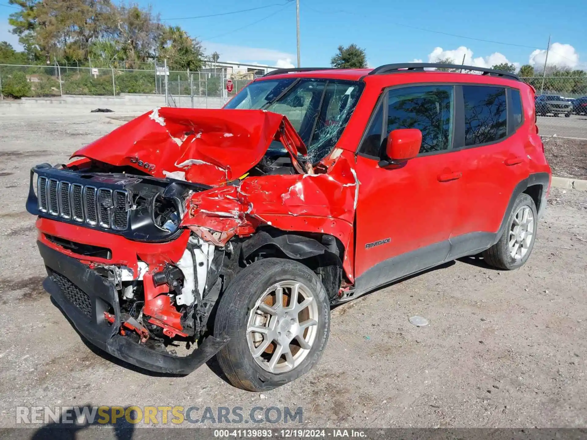 2 Photograph of a damaged car ZACNJDBB0MPN23315 JEEP RENEGADE 2021