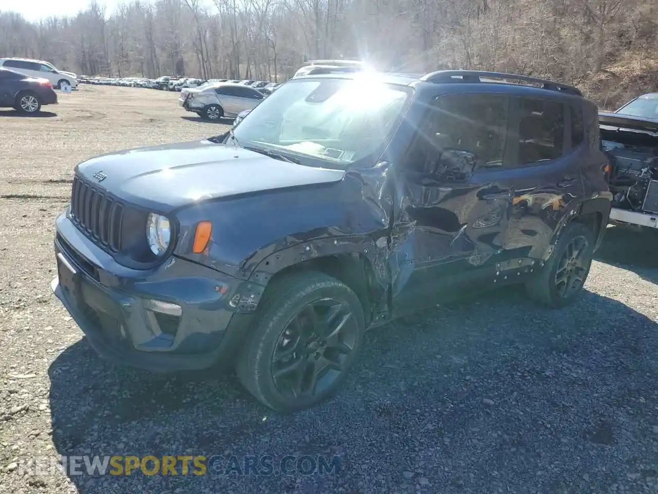 1 fotografías del automóvil dañado ZACNJDBB1MPM65280 JEEP RENEGADE 2021