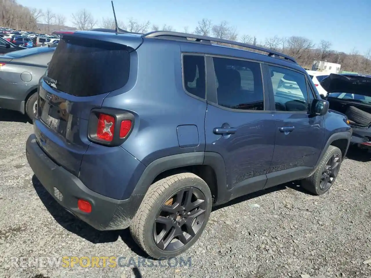 3 fotografías del automóvil dañado ZACNJDBB1MPM65280 JEEP RENEGADE 2021