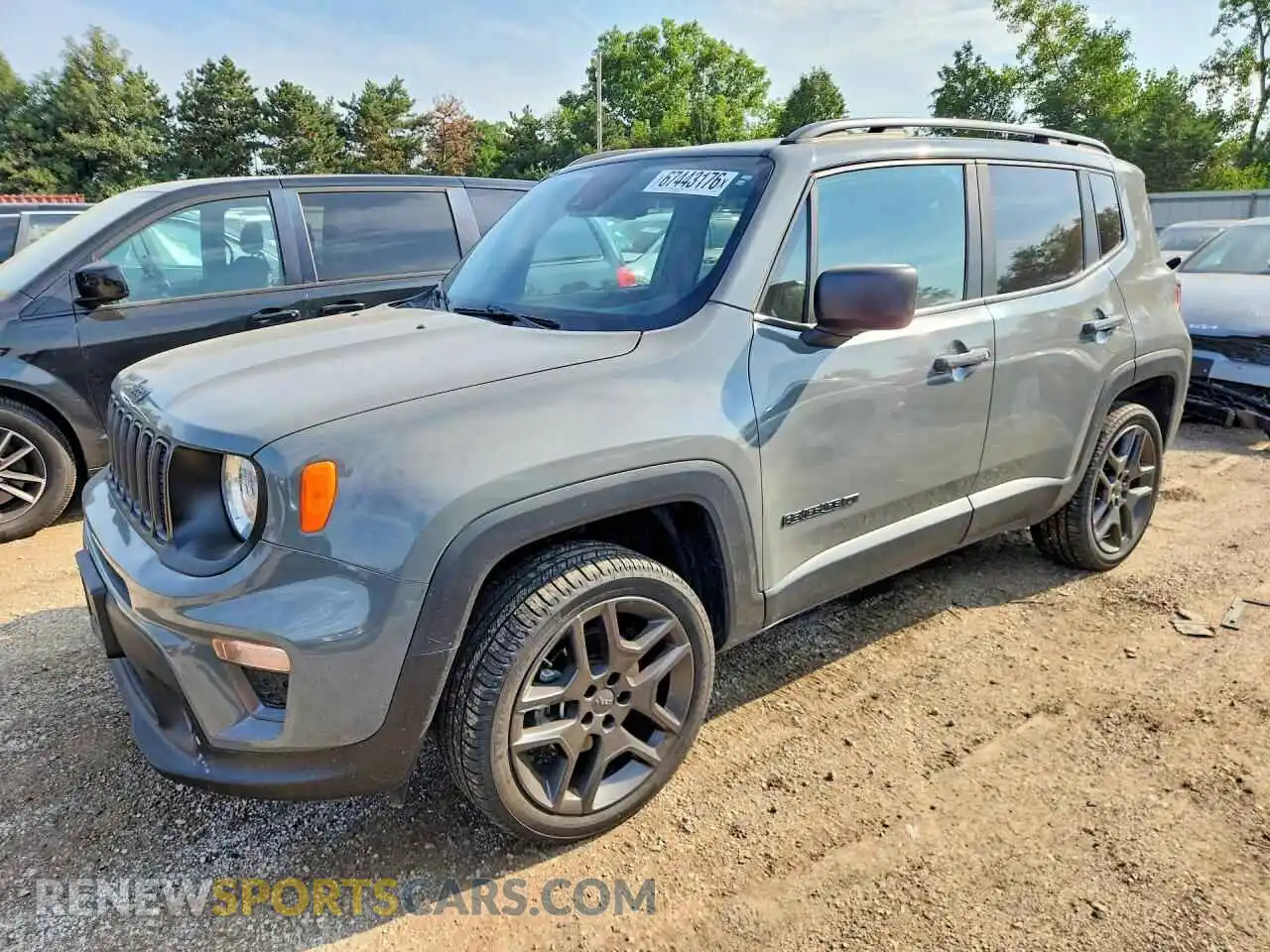 1 Photograph of a damaged car ZACNJDBB1MPN35134 JEEP RENEGADE 2021