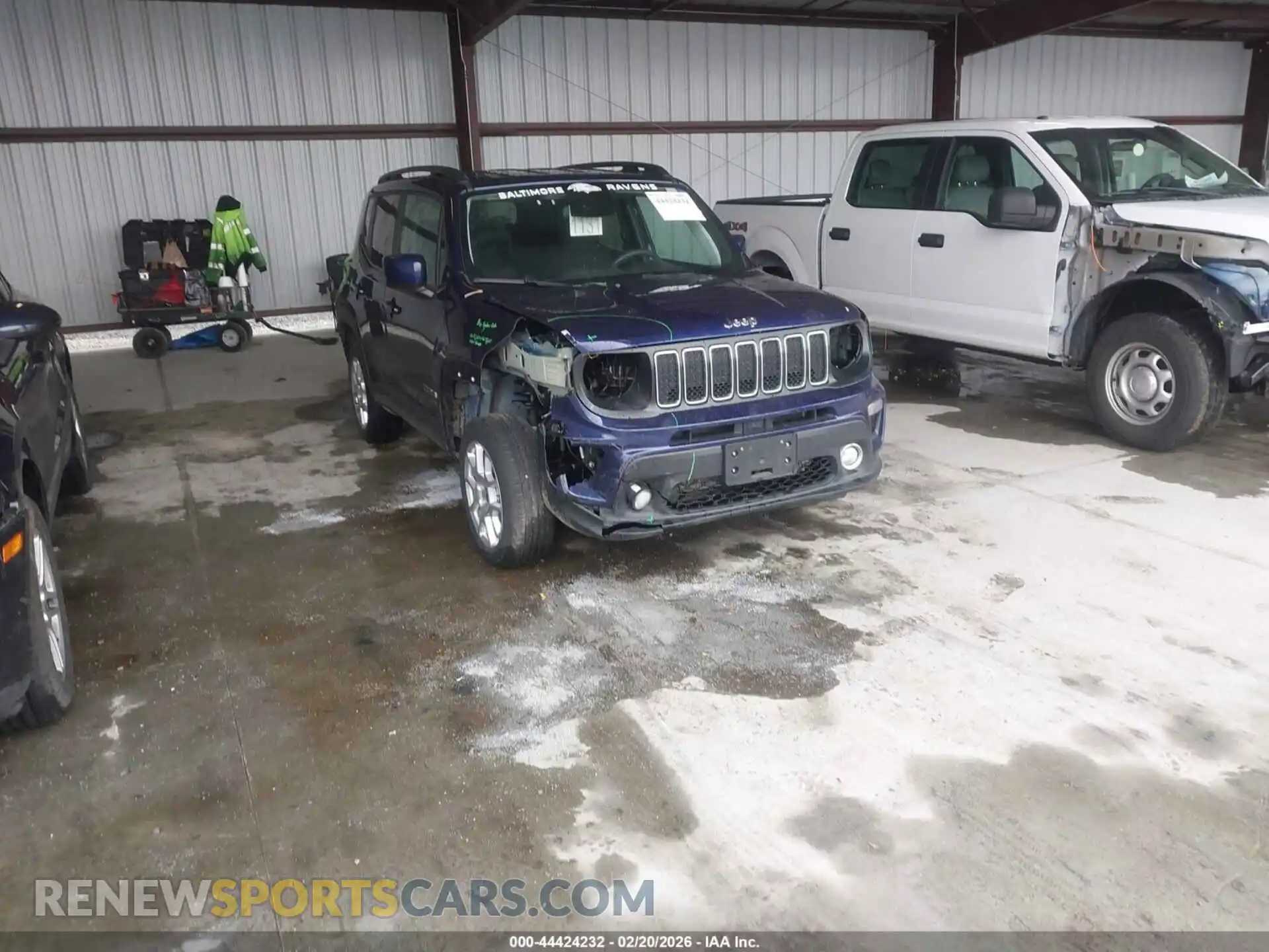 1 Photograph of a damaged car ZACNJDBB1MPN36266 JEEP RENEGADE 2021