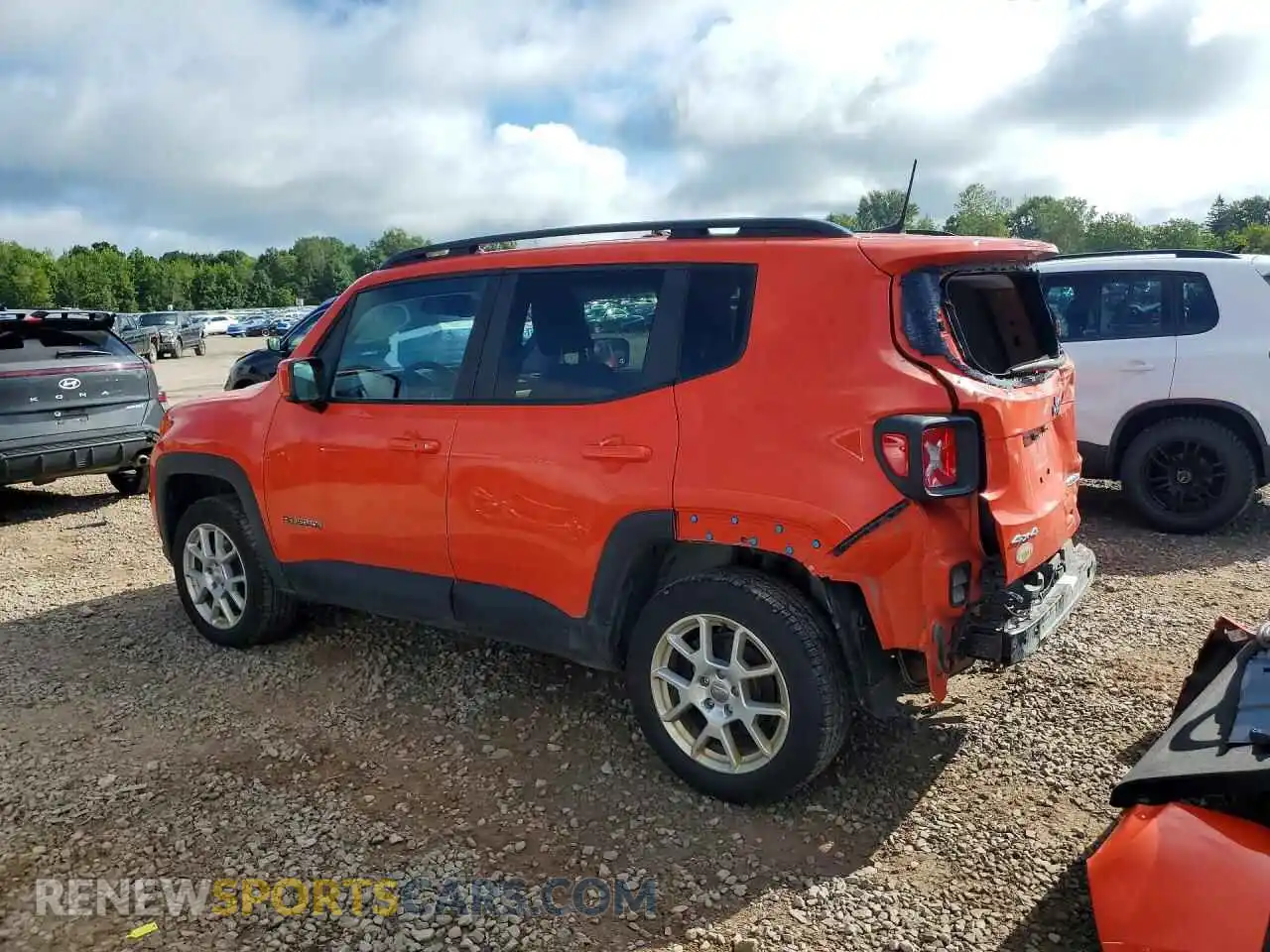 2 fotografías del automóvil dañado ZACNJDBB2MPM44874 JEEP RENEGADE 2021