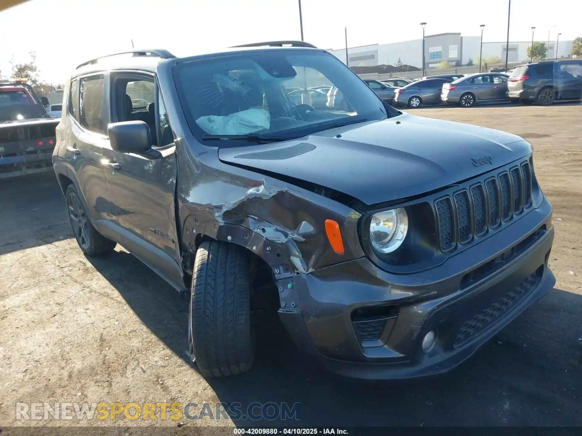 1 Photograph of a damaged car ZACNJDBB2MPM79995 JEEP RENEGADE 2021