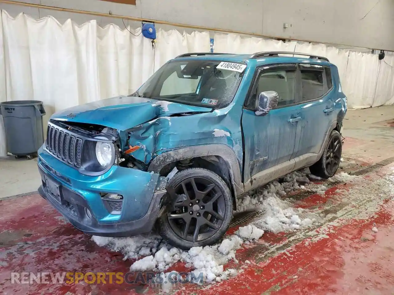 1 Photograph of a damaged car ZACNJDBB2MPN14695 JEEP RENEGADE 2021