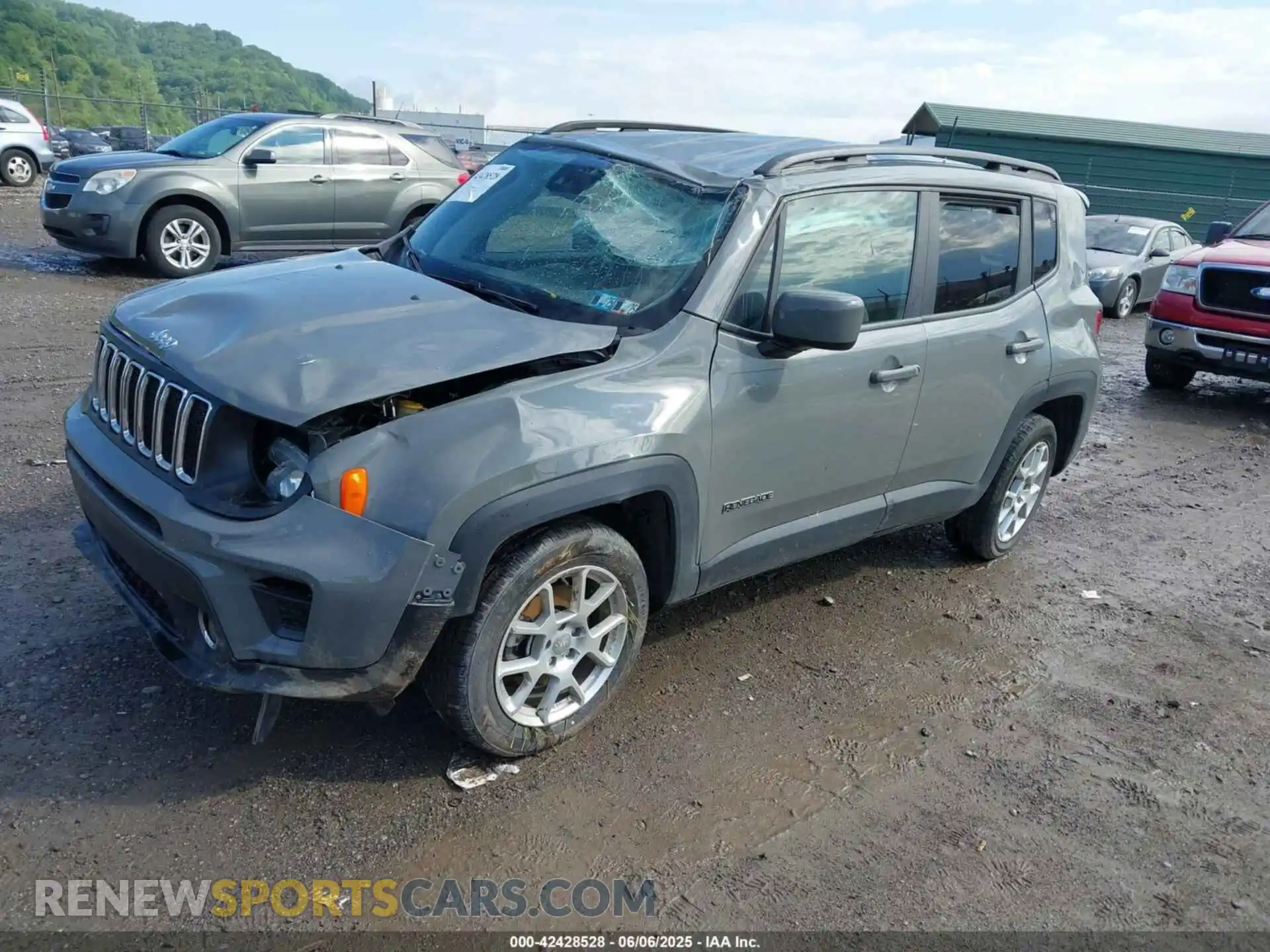 2 fotografías del automóvil dañado ZACNJDBB3MPN34082 JEEP RENEGADE 2021
