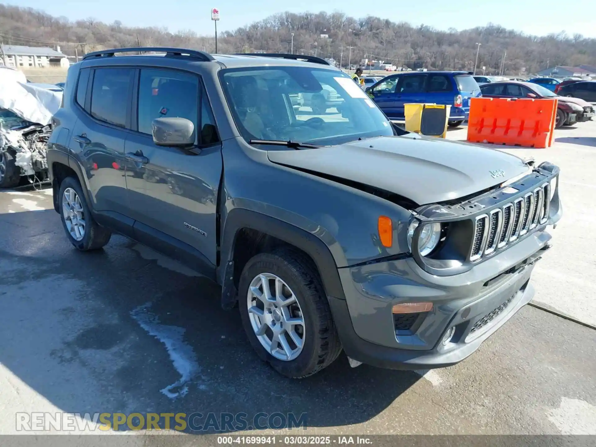 1 Photograph of a damaged car ZACNJDBB4MPM37523 JEEP RENEGADE 2021