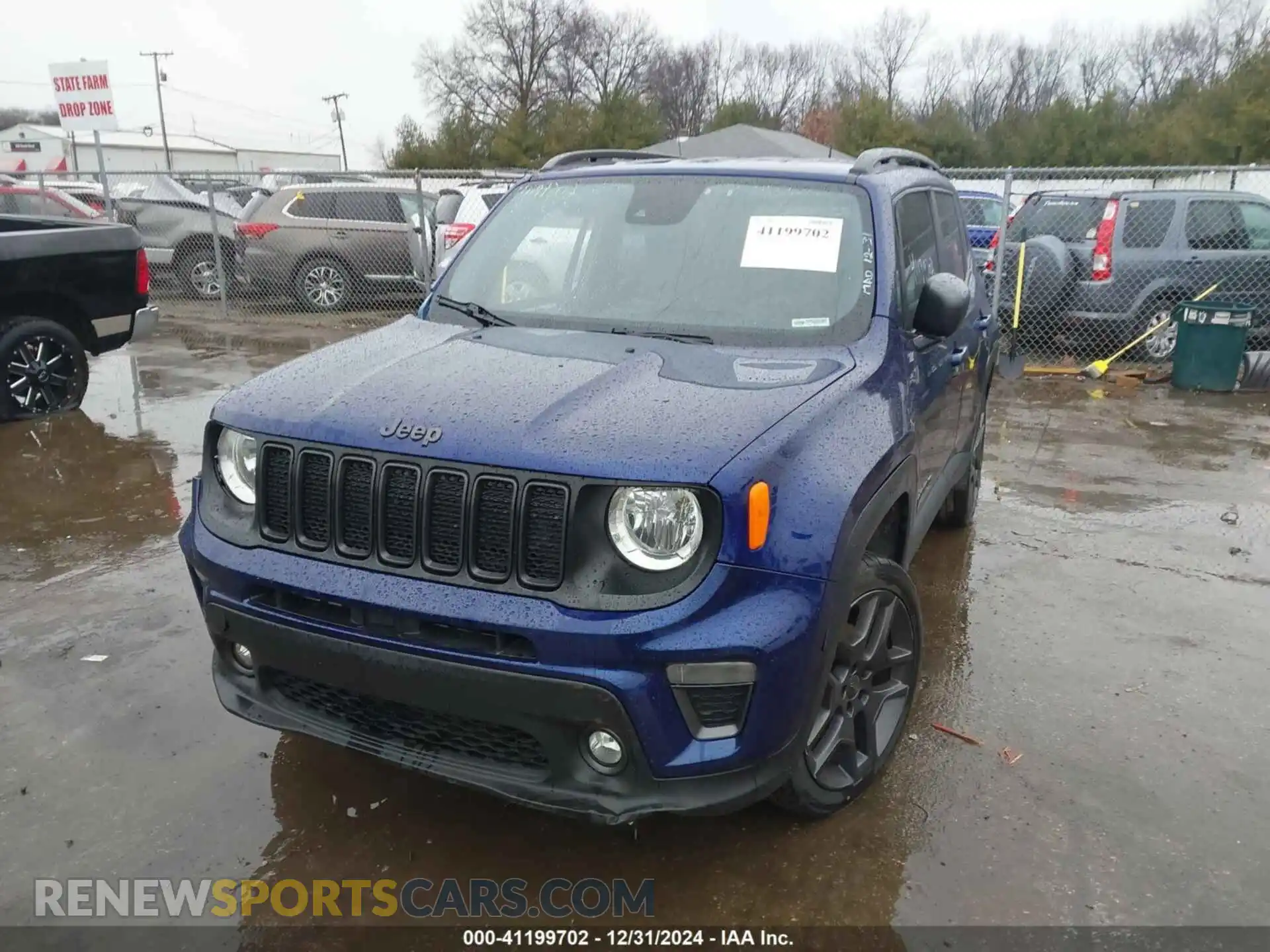 2 Photograph of a damaged car ZACNJDBB4MPM54242 JEEP RENEGADE 2021