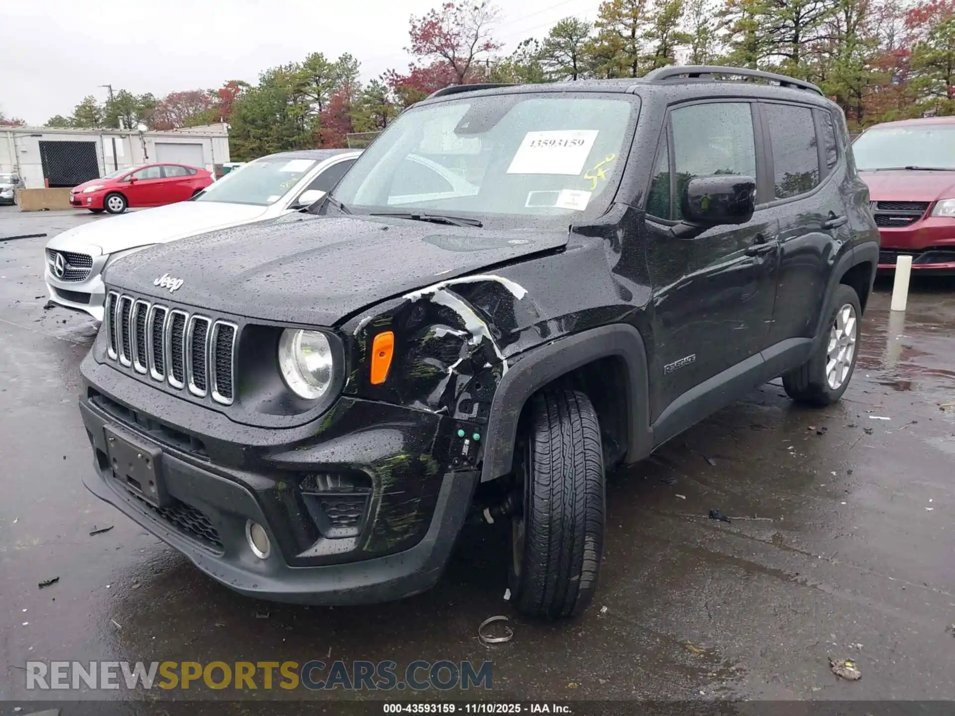 2 Photograph of a damaged car ZACNJDBB4MPM72496 JEEP RENEGADE 2021