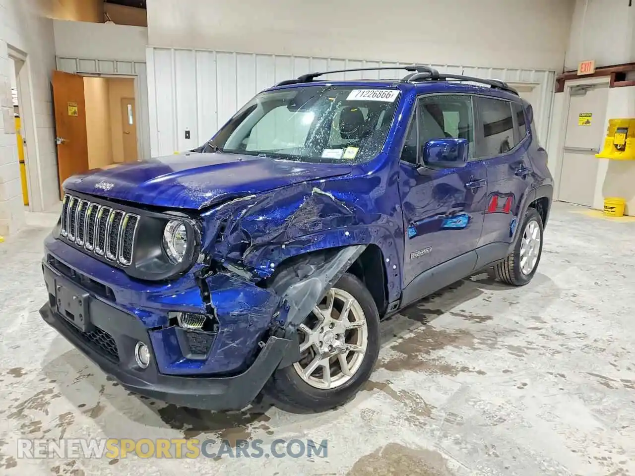 1 fotografías del automóvil dañado ZACNJDBB5MPM33061 JEEP RENEGADE 2021