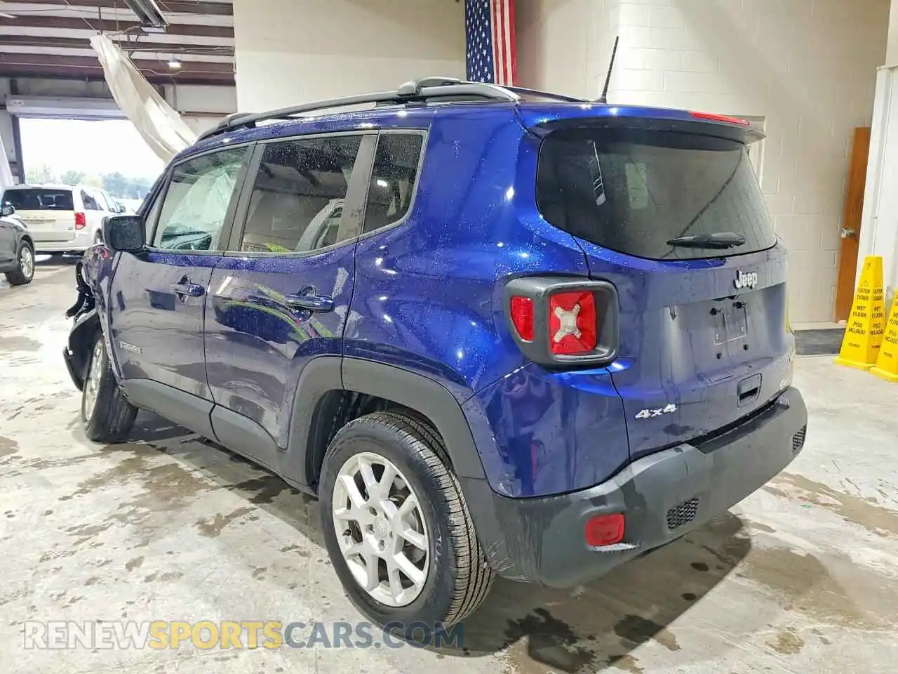2 fotografías del automóvil dañado ZACNJDBB5MPM33061 JEEP RENEGADE 2021