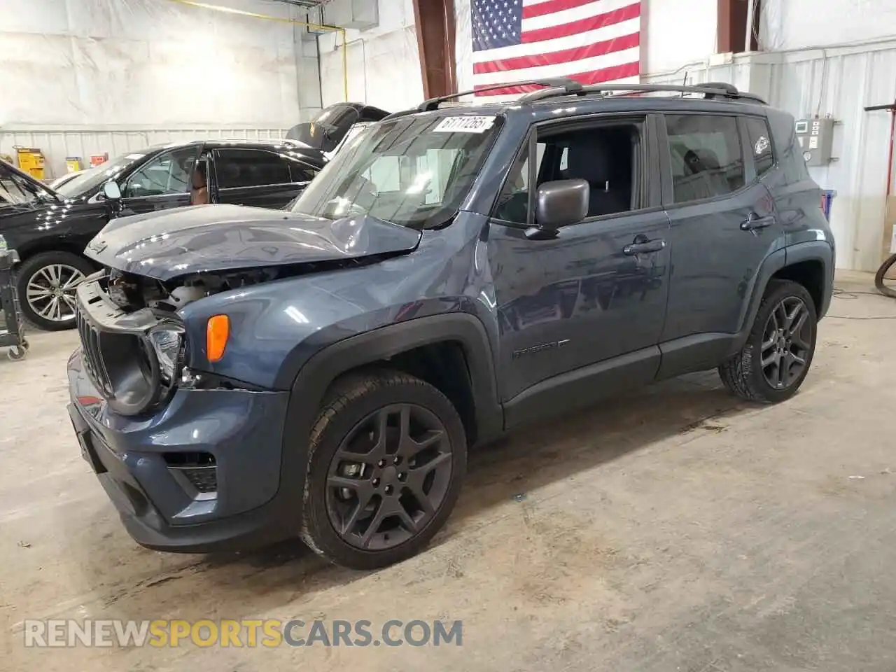 1 Photograph of a damaged car ZACNJDBB5MPM63547 JEEP RENEGADE 2021