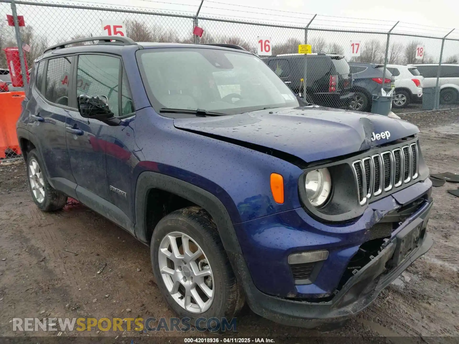 1 Photograph of a damaged car ZACNJDBB5MPN32608 JEEP RENEGADE 2021