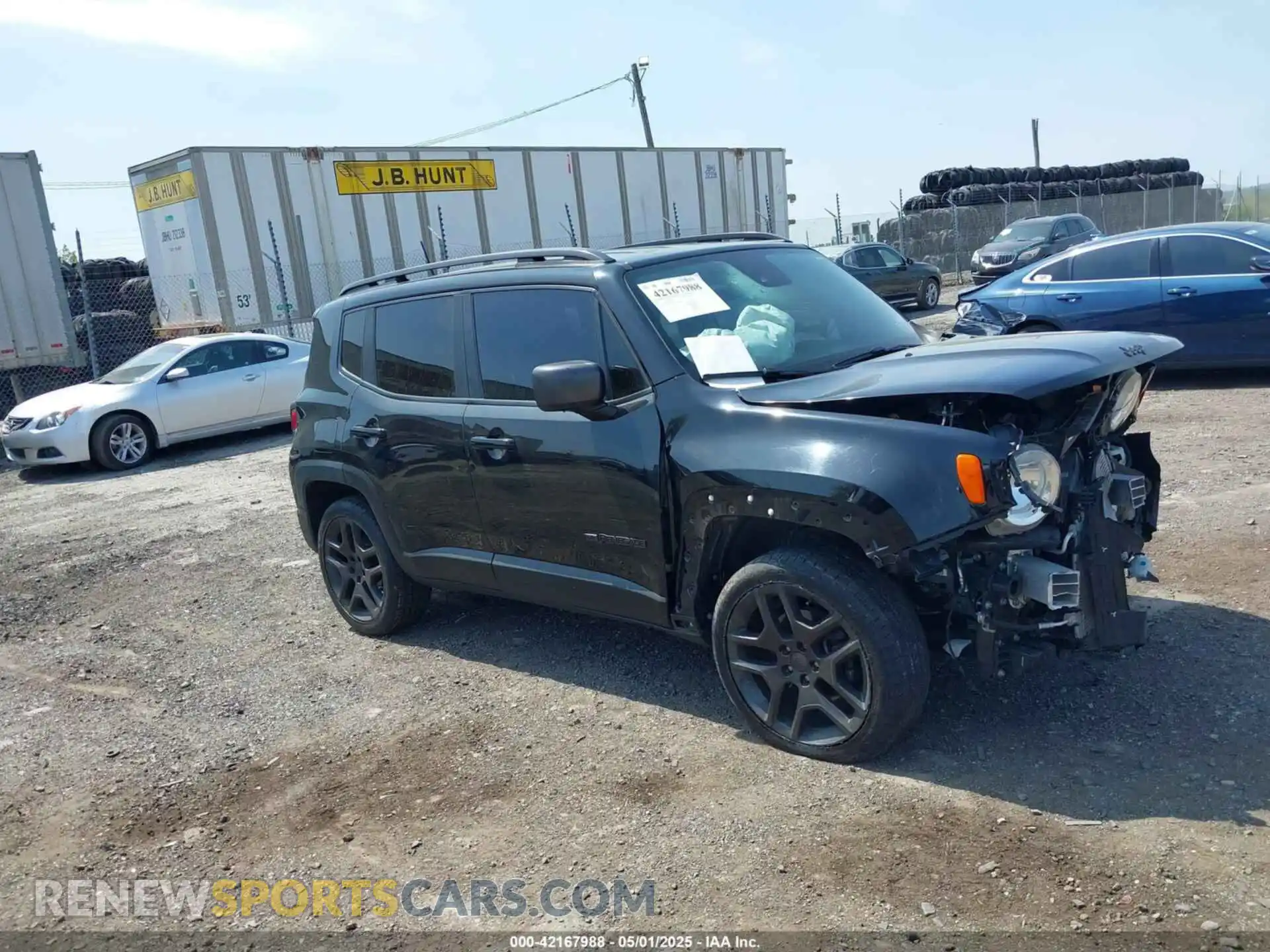 1 Photograph of a damaged car ZACNJDBB5MPN33810 JEEP RENEGADE 2021