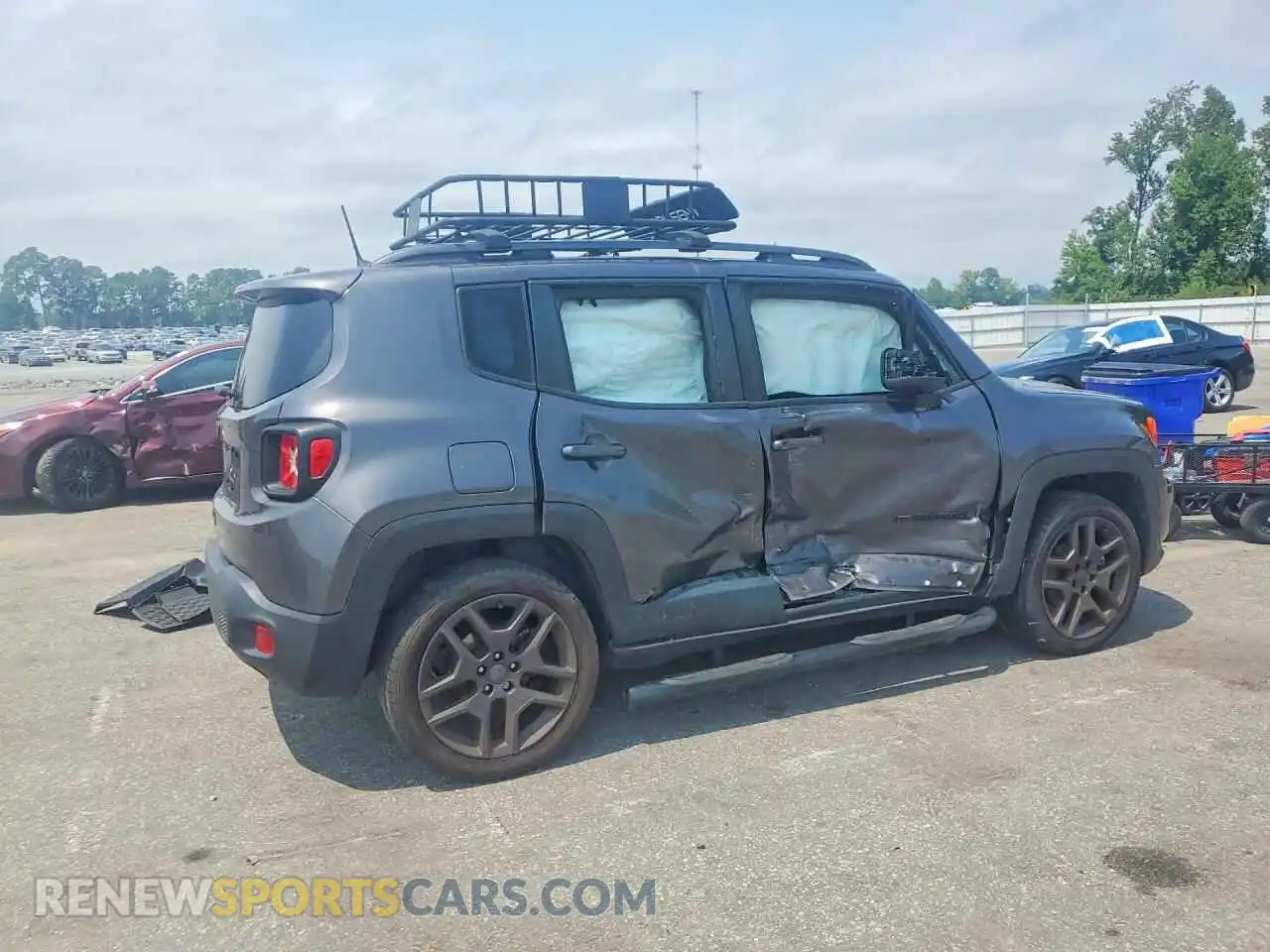 3 Photograph of a damaged car ZACNJDBB6MPM48393 JEEP RENEGADE 2021