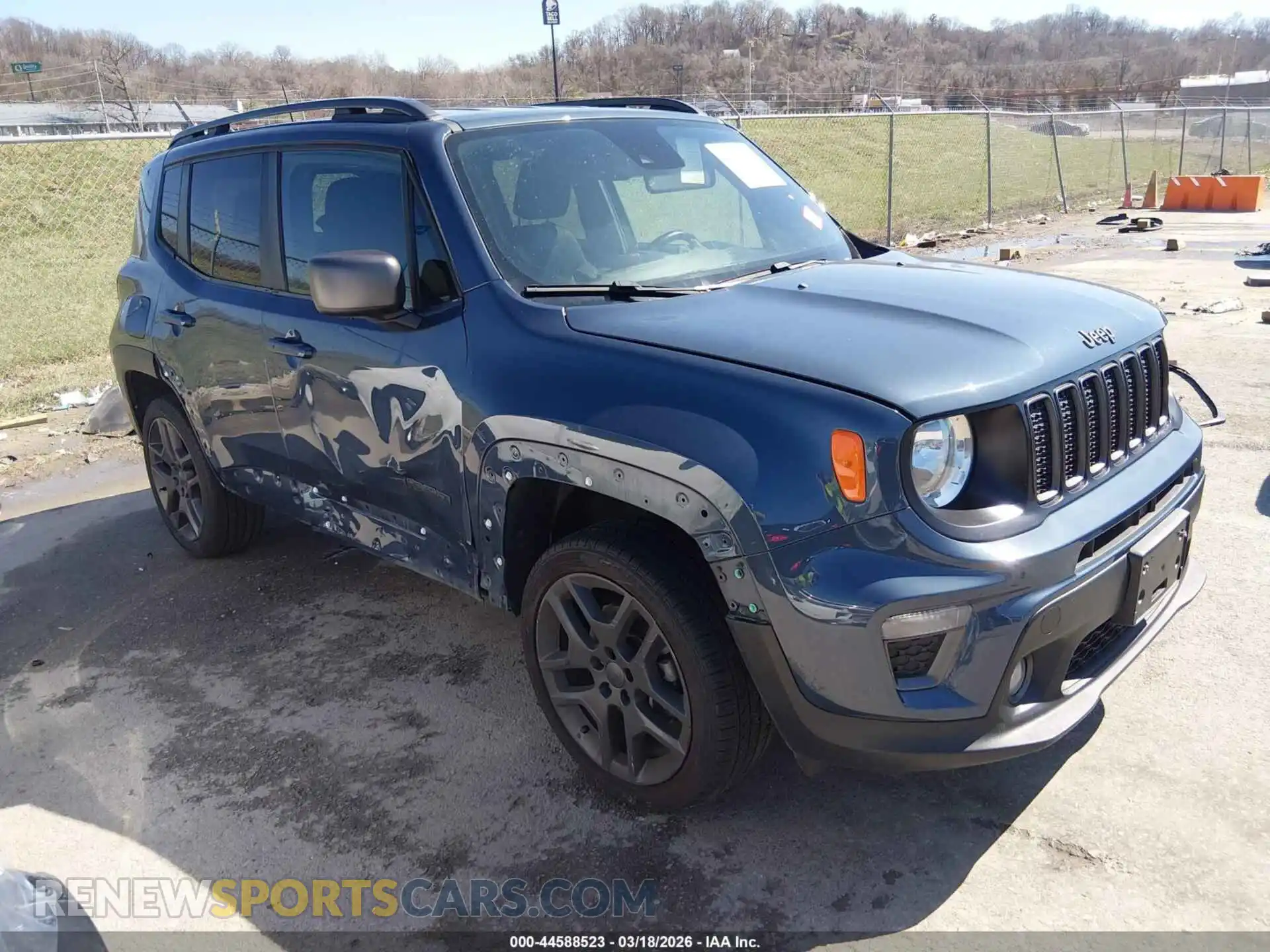 1 Photograph of a damaged car ZACNJDBB6MPM63475 JEEP RENEGADE 2021
