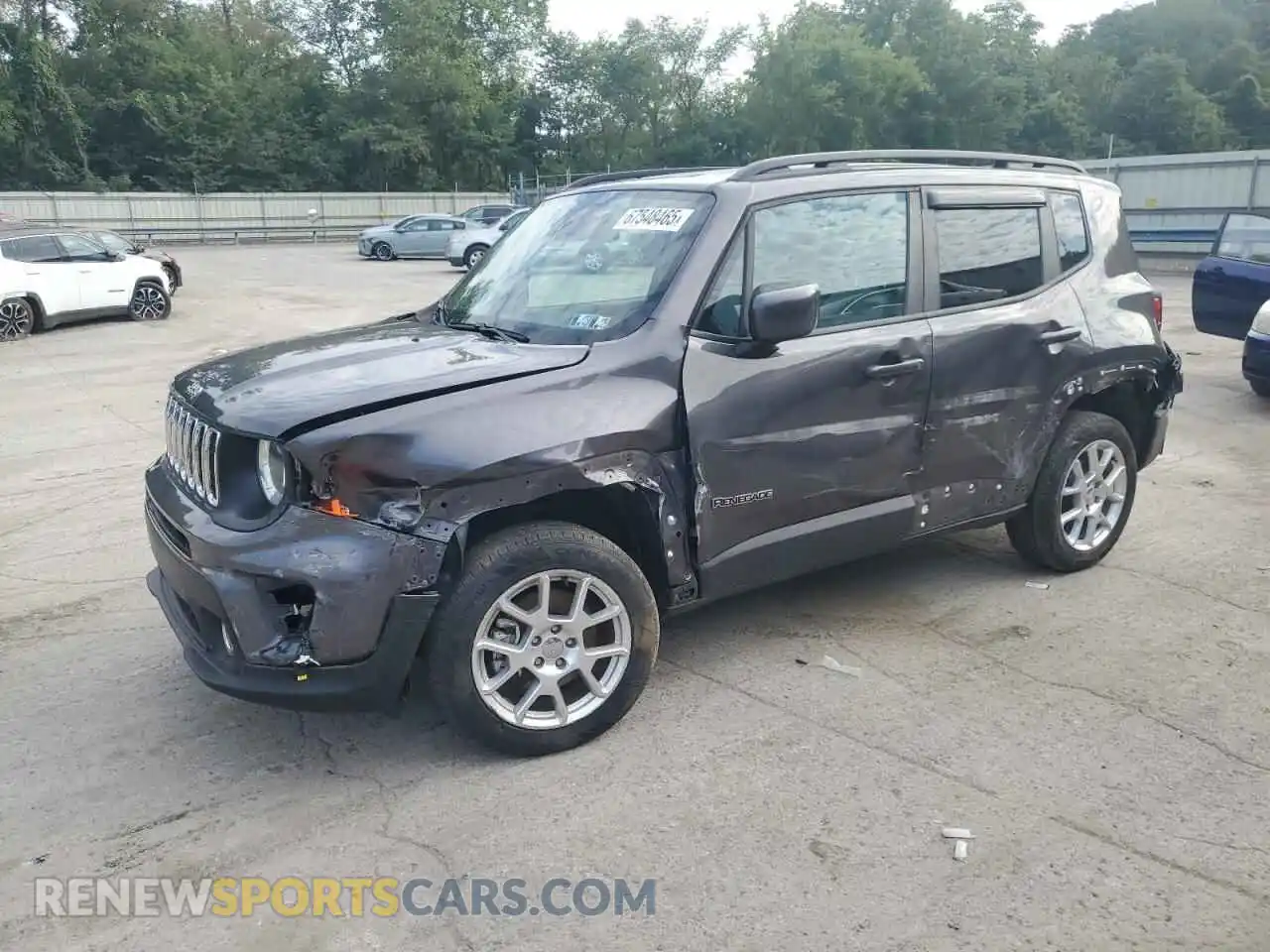 1 Photograph of a damaged car ZACNJDBB6MPM67414 JEEP RENEGADE 2021
