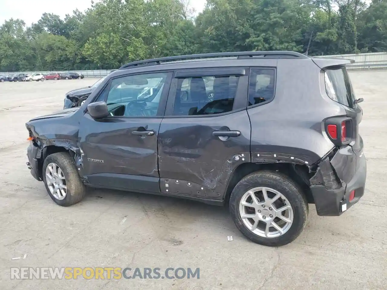 2 Photograph of a damaged car ZACNJDBB6MPM67414 JEEP RENEGADE 2021