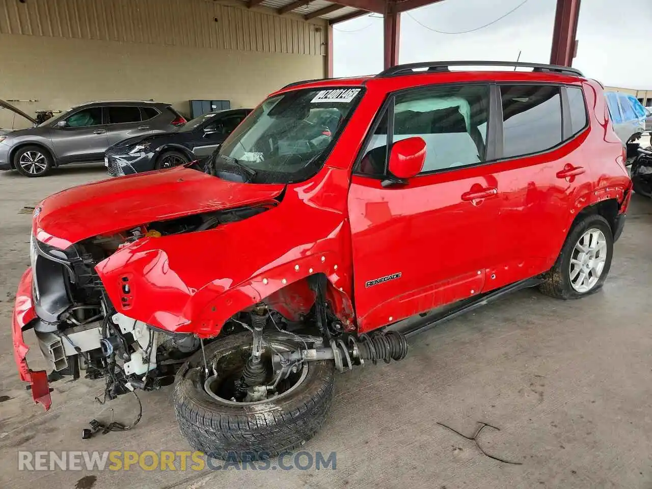 1 Photograph of a damaged car ZACNJDBB7MPN34036 JEEP RENEGADE 2021