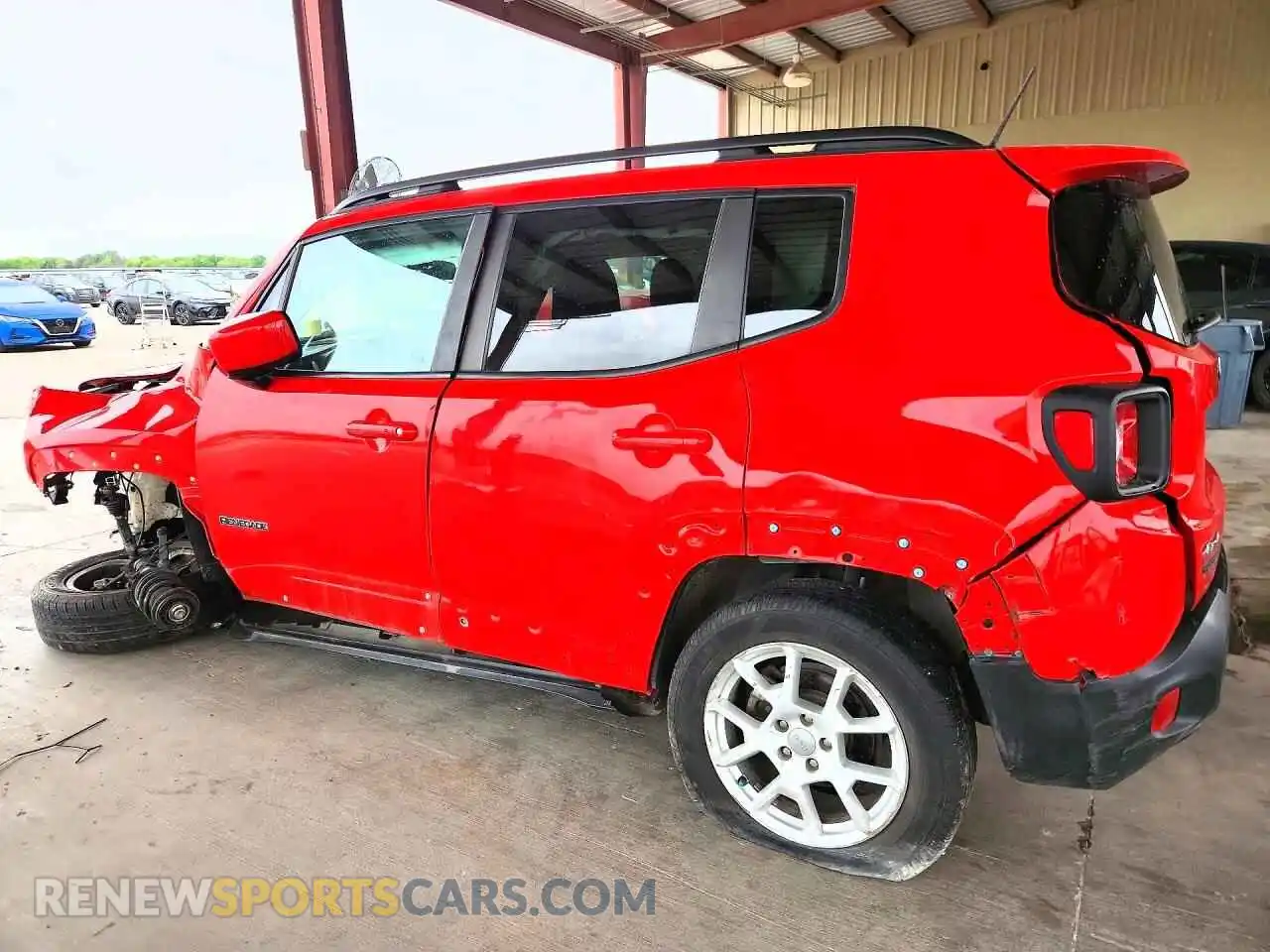 2 Photograph of a damaged car ZACNJDBB7MPN34036 JEEP RENEGADE 2021