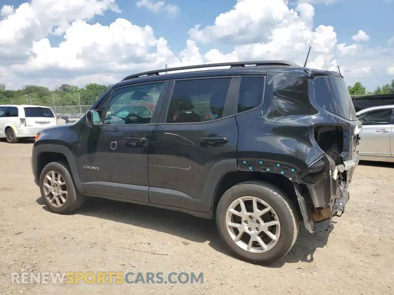 2 Photograph of a damaged car ZACNJDBB8MPM31546 JEEP RENEGADE 2021
