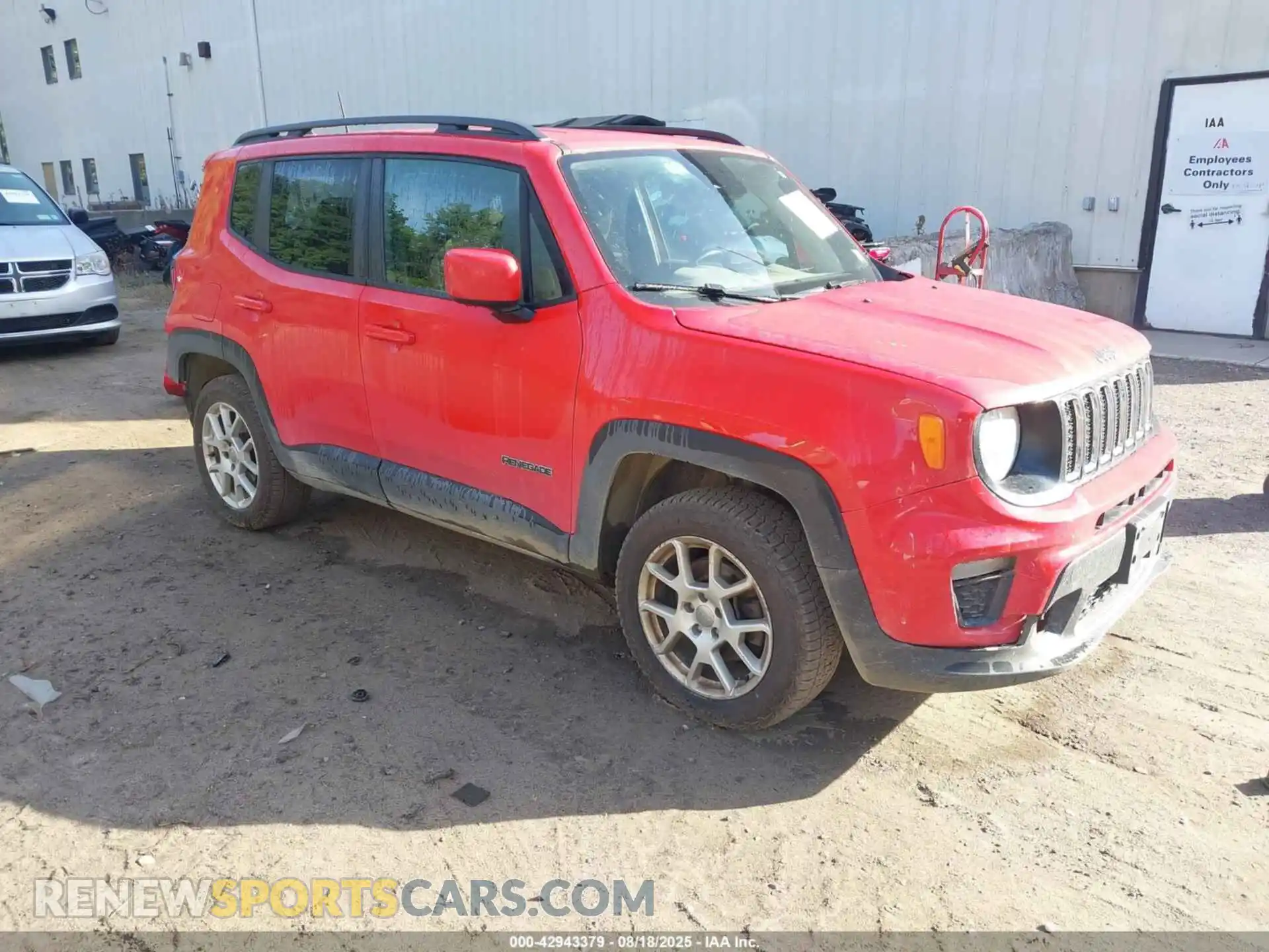 1 Photograph of a damaged car ZACNJDBB8MPM56172 JEEP RENEGADE 2021