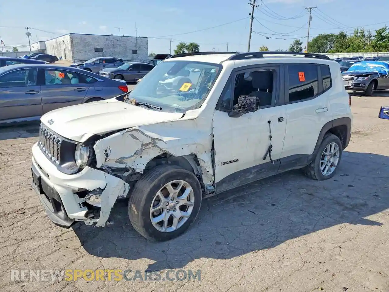 1 Photograph of a damaged car ZACNJDBB8MPM59539 JEEP RENEGADE 2021