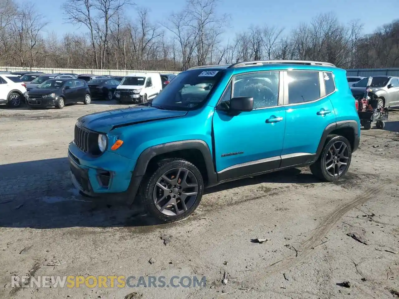 1 Photograph of a damaged car ZACNJDBB8MPM64174 JEEP RENEGADE 2021