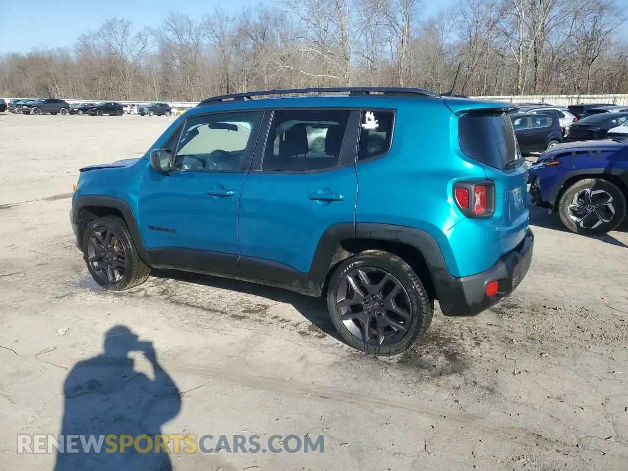 2 Photograph of a damaged car ZACNJDBB8MPM64174 JEEP RENEGADE 2021