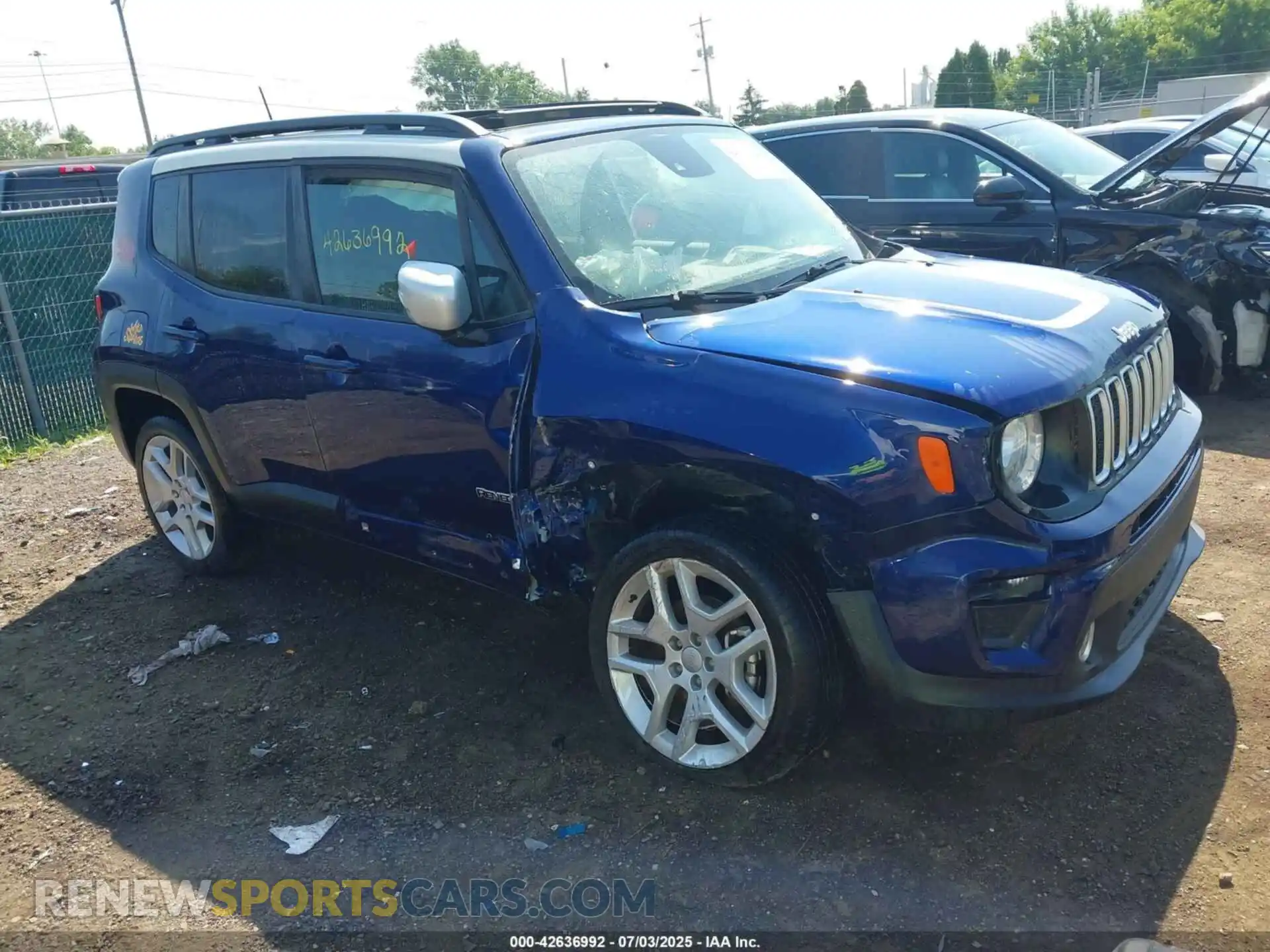 1 Photograph of a damaged car ZACNJDBB9MPM67102 JEEP RENEGADE 2021