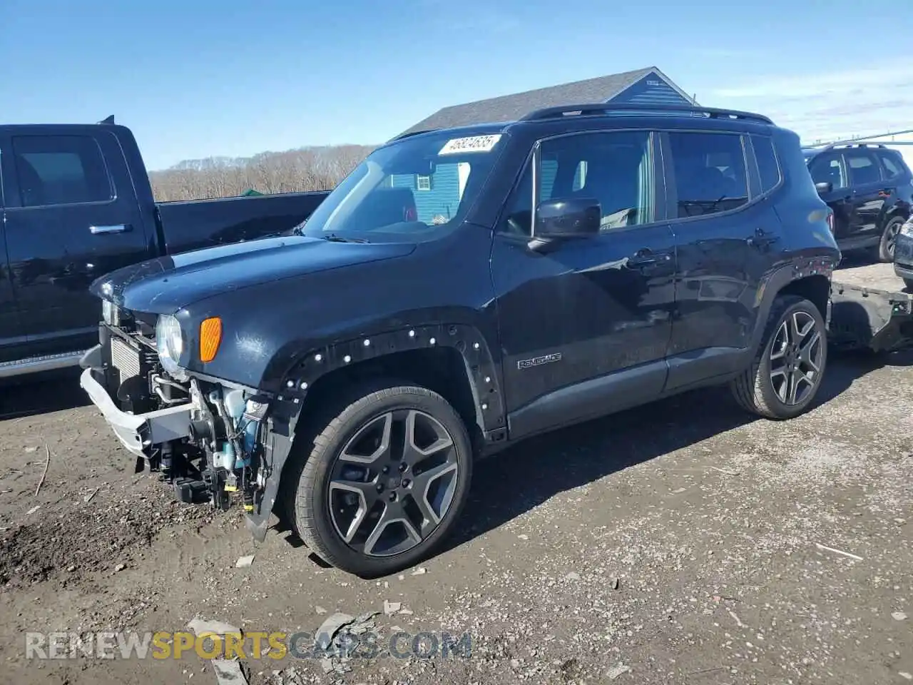 1 Photograph of a damaged car ZACNJDBB9MPM77273 JEEP RENEGADE 2021