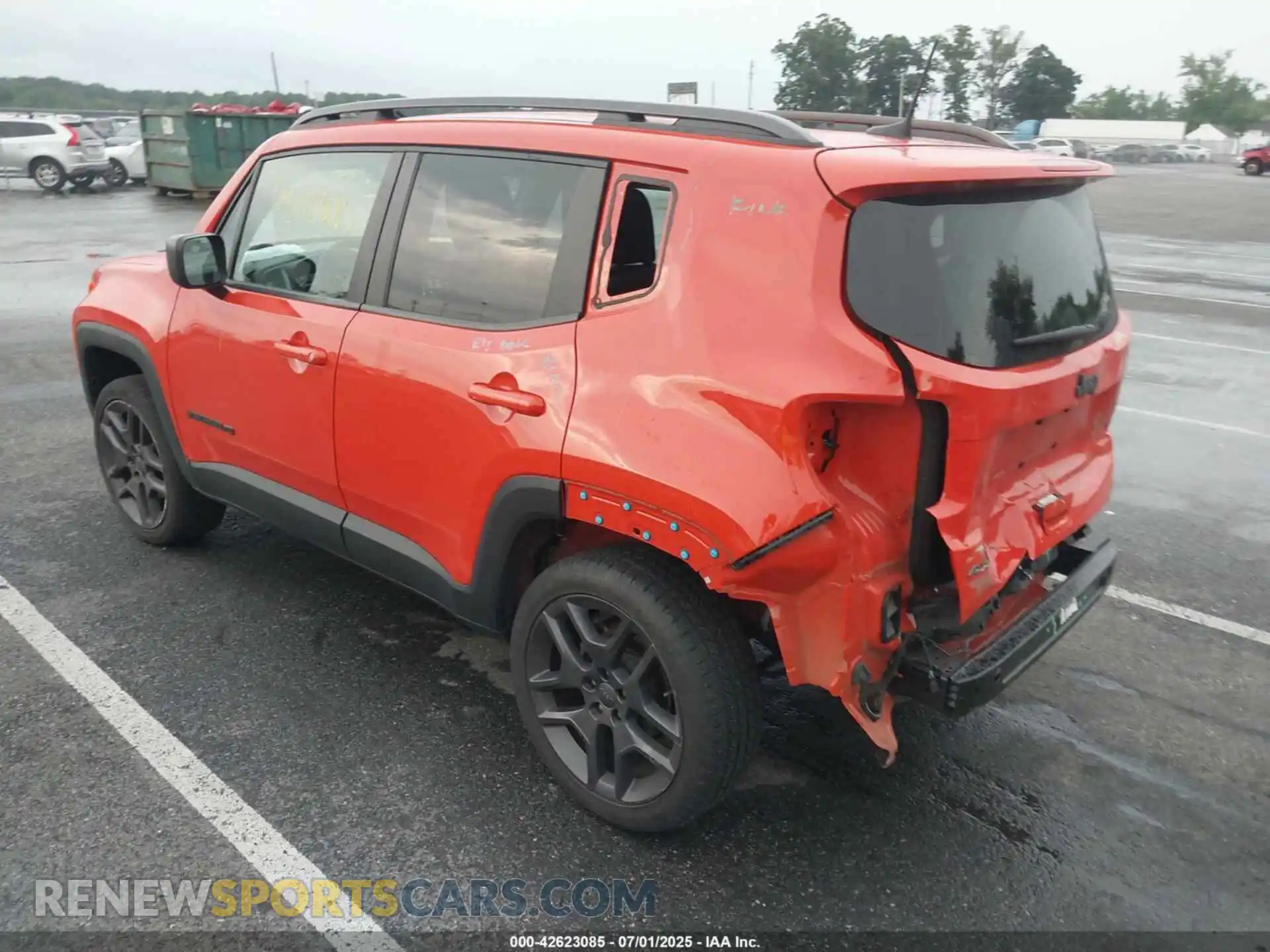 3 Photograph of a damaged car ZACNJDBB9MPN14886 JEEP RENEGADE 2021