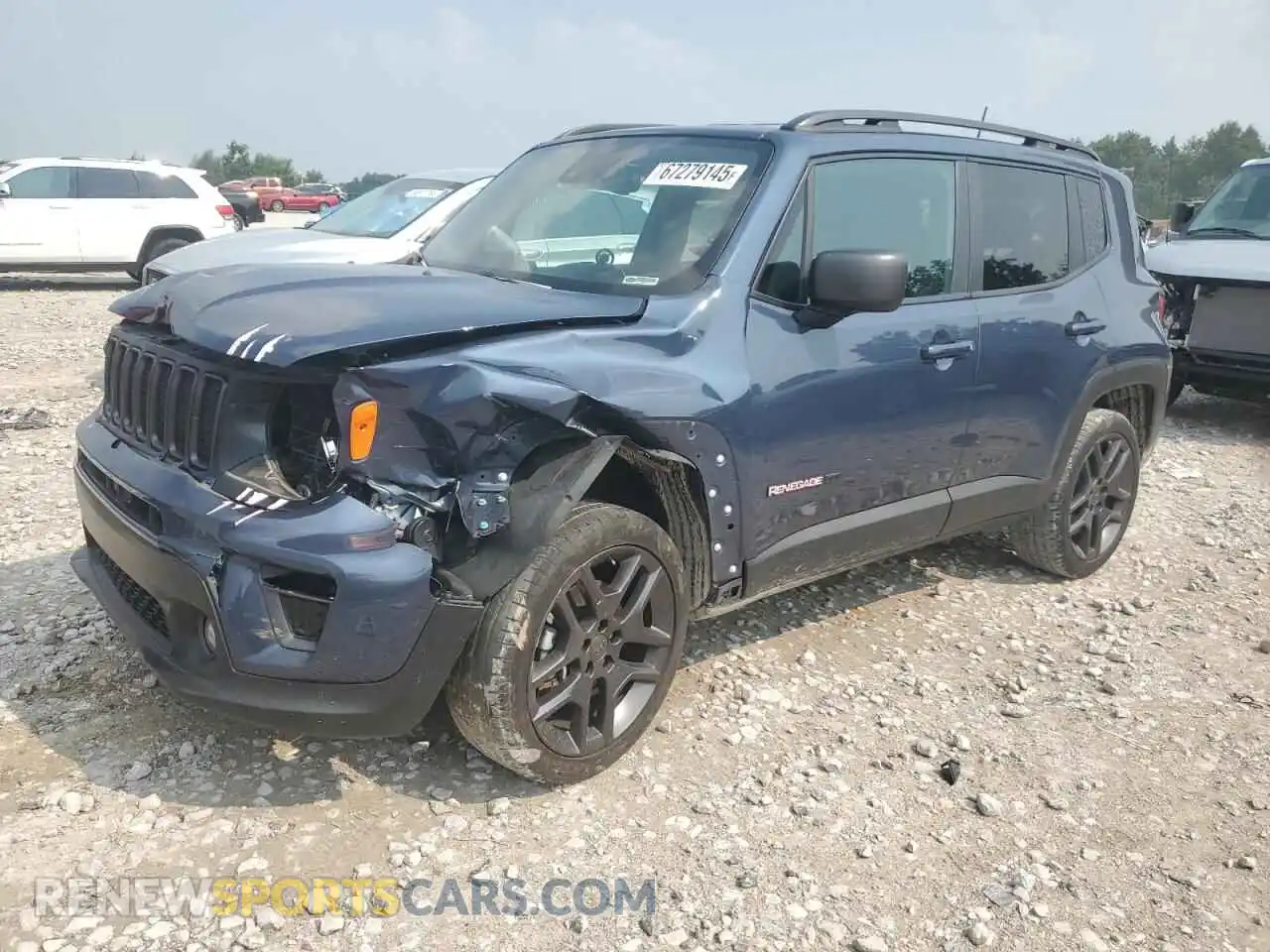 1 Photograph of a damaged car ZACNJDBB9MPN36872 JEEP RENEGADE 2021
