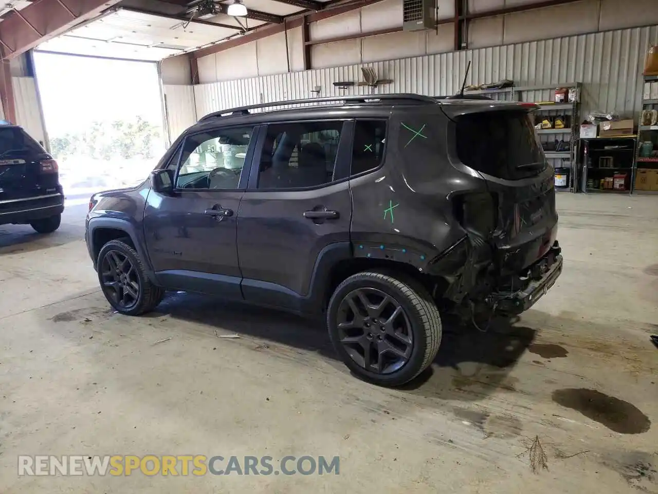 2 fotografías del automóvil dañado ZACNJDBBXMPM65231 JEEP RENEGADE 2021