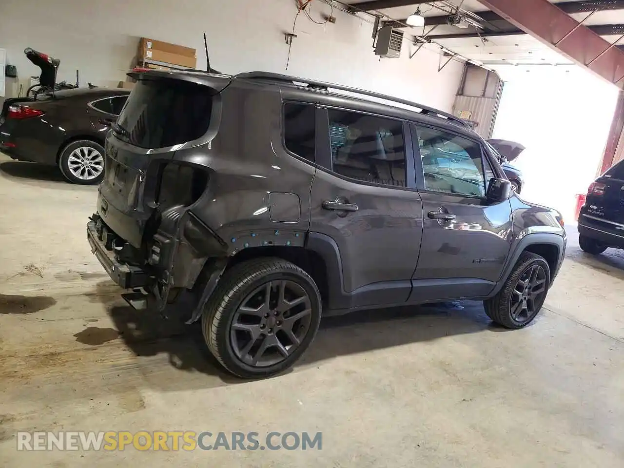3 fotografías del automóvil dañado ZACNJDBBXMPM65231 JEEP RENEGADE 2021