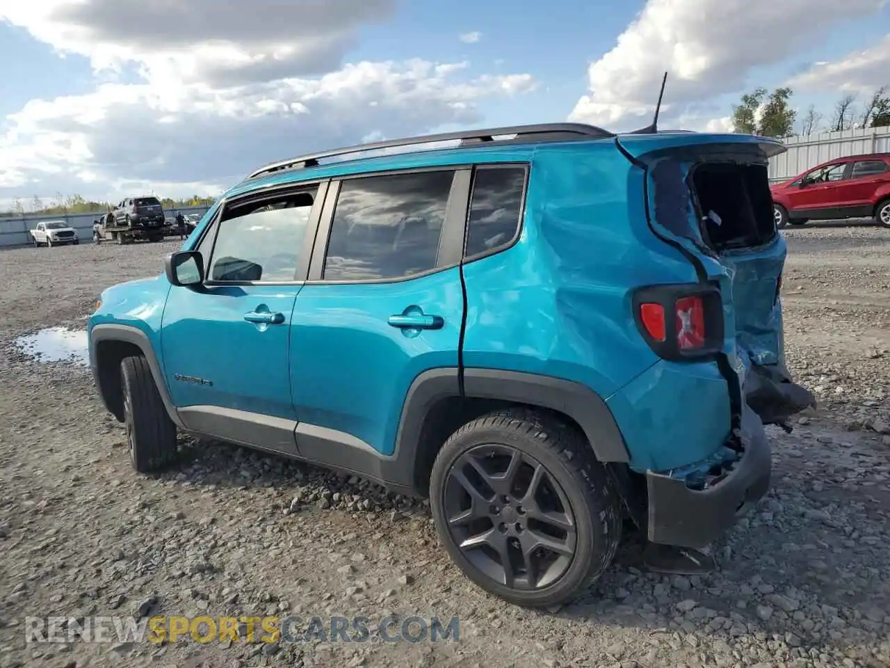 2 Photograph of a damaged car ZACNJDBBXMPM94695 JEEP RENEGADE 2021