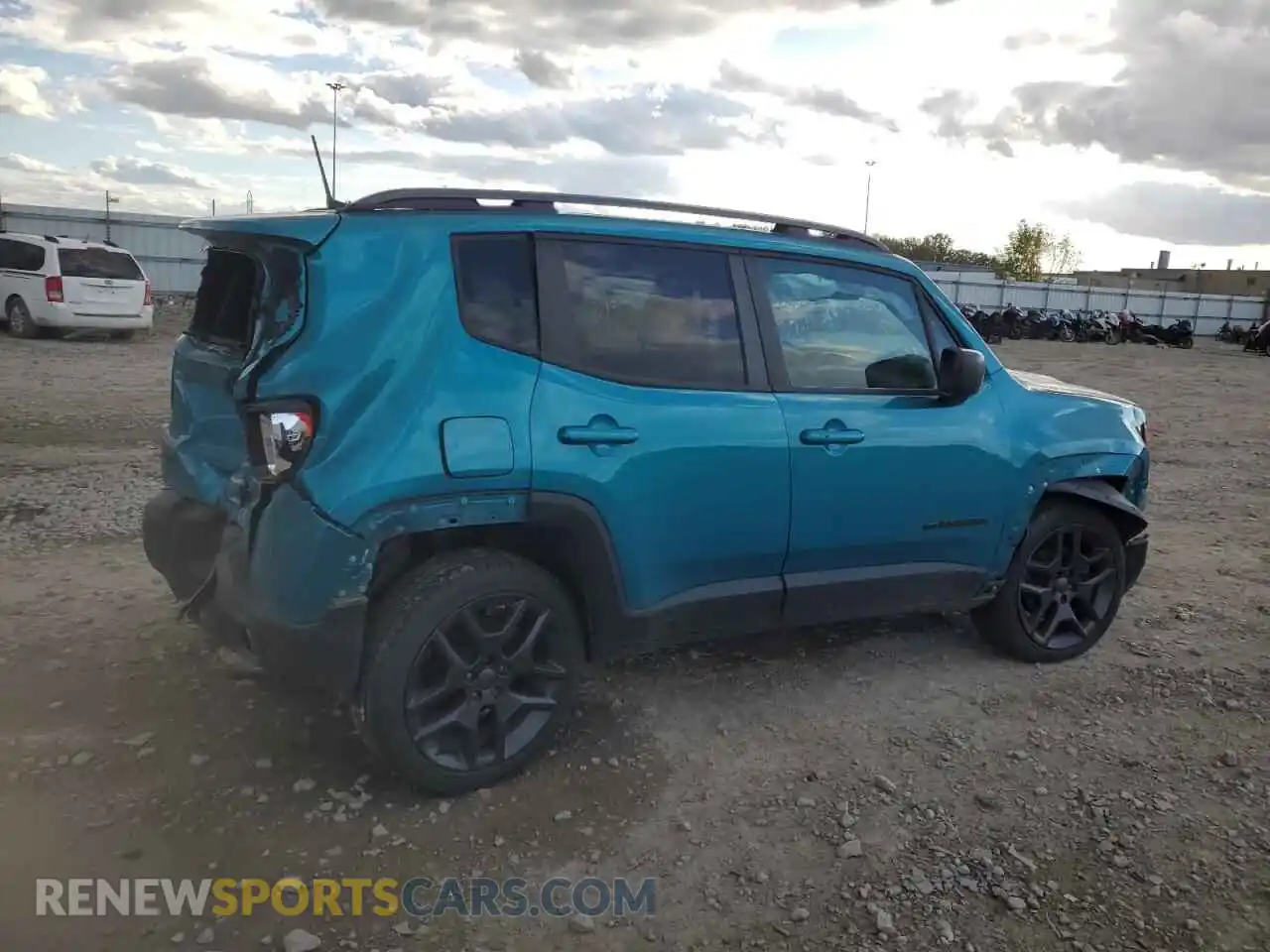 3 Photograph of a damaged car ZACNJDBBXMPM94695 JEEP RENEGADE 2021