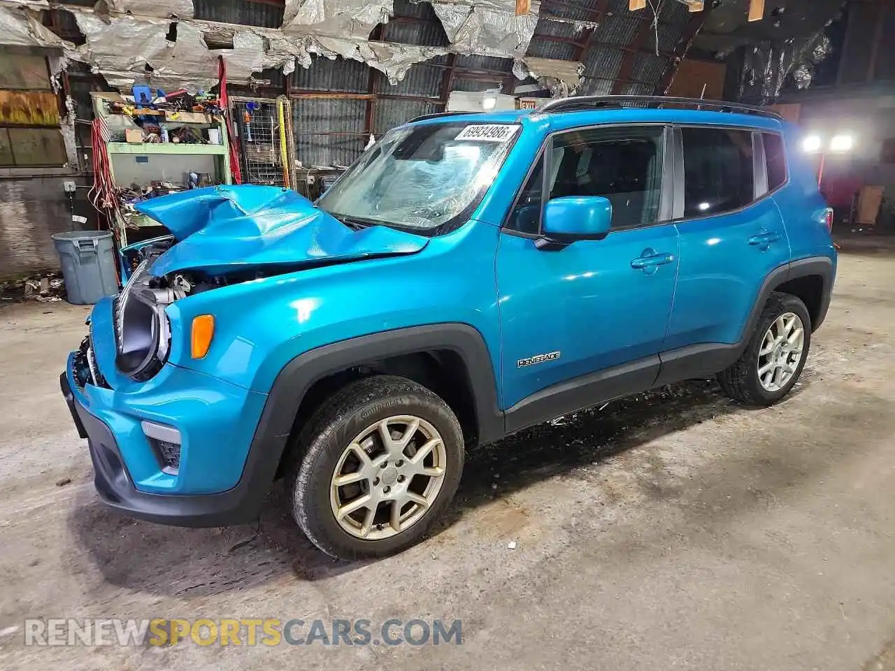 1 Photograph of a damaged car ZACNJDBBXMPN33690 JEEP RENEGADE 2021