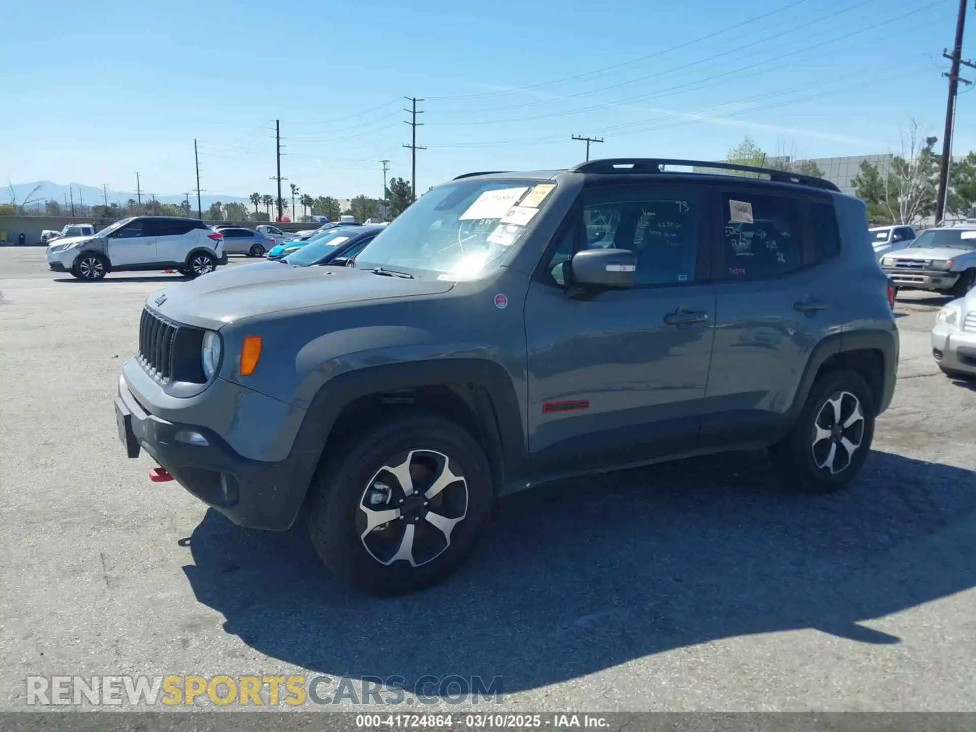 2 Photograph of a damaged car ZACNJDC11MPN25564 JEEP RENEGADE 2021