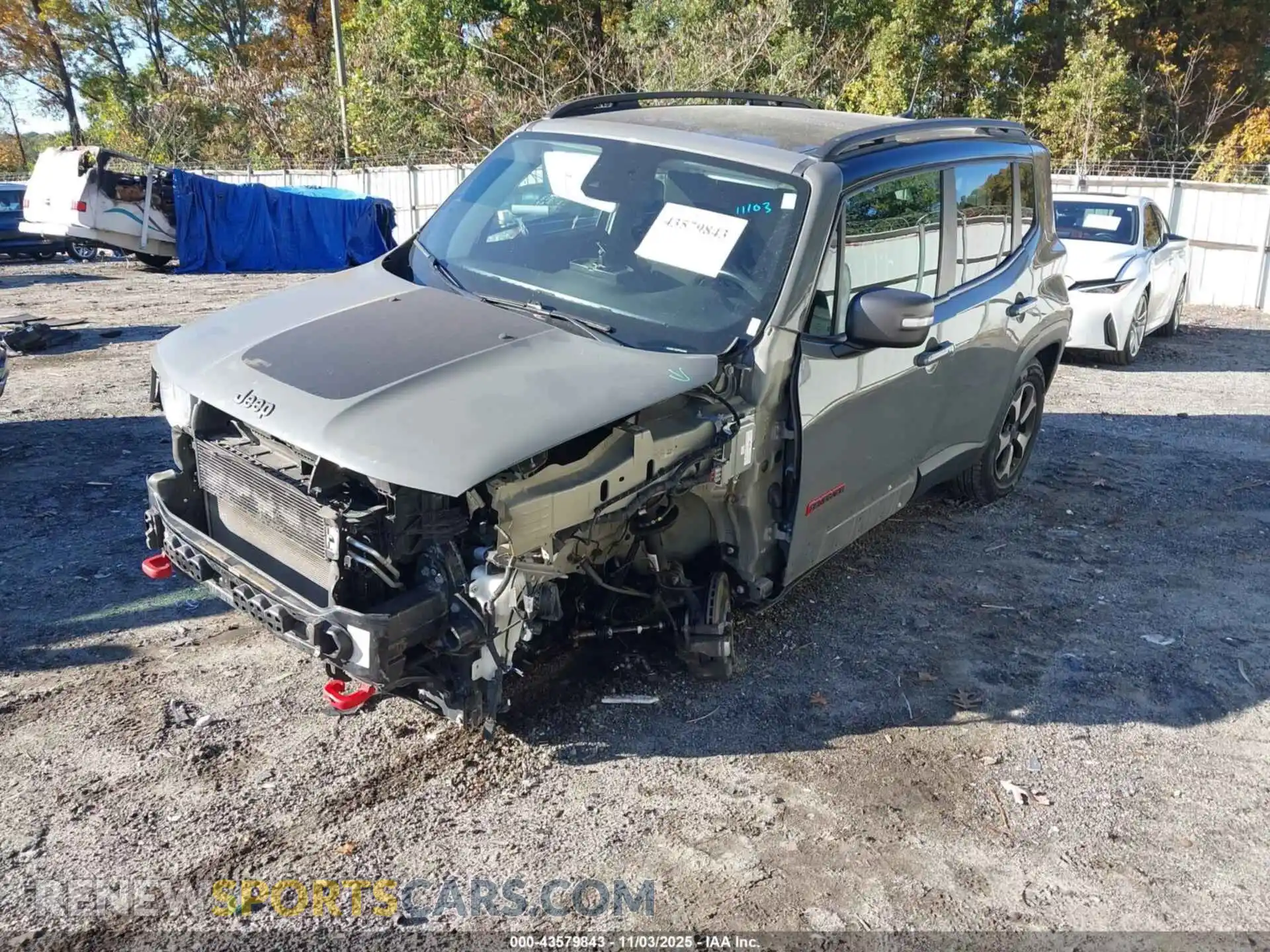 2 Photograph of a damaged car ZACNJDC12MPN00950 JEEP RENEGADE 2021
