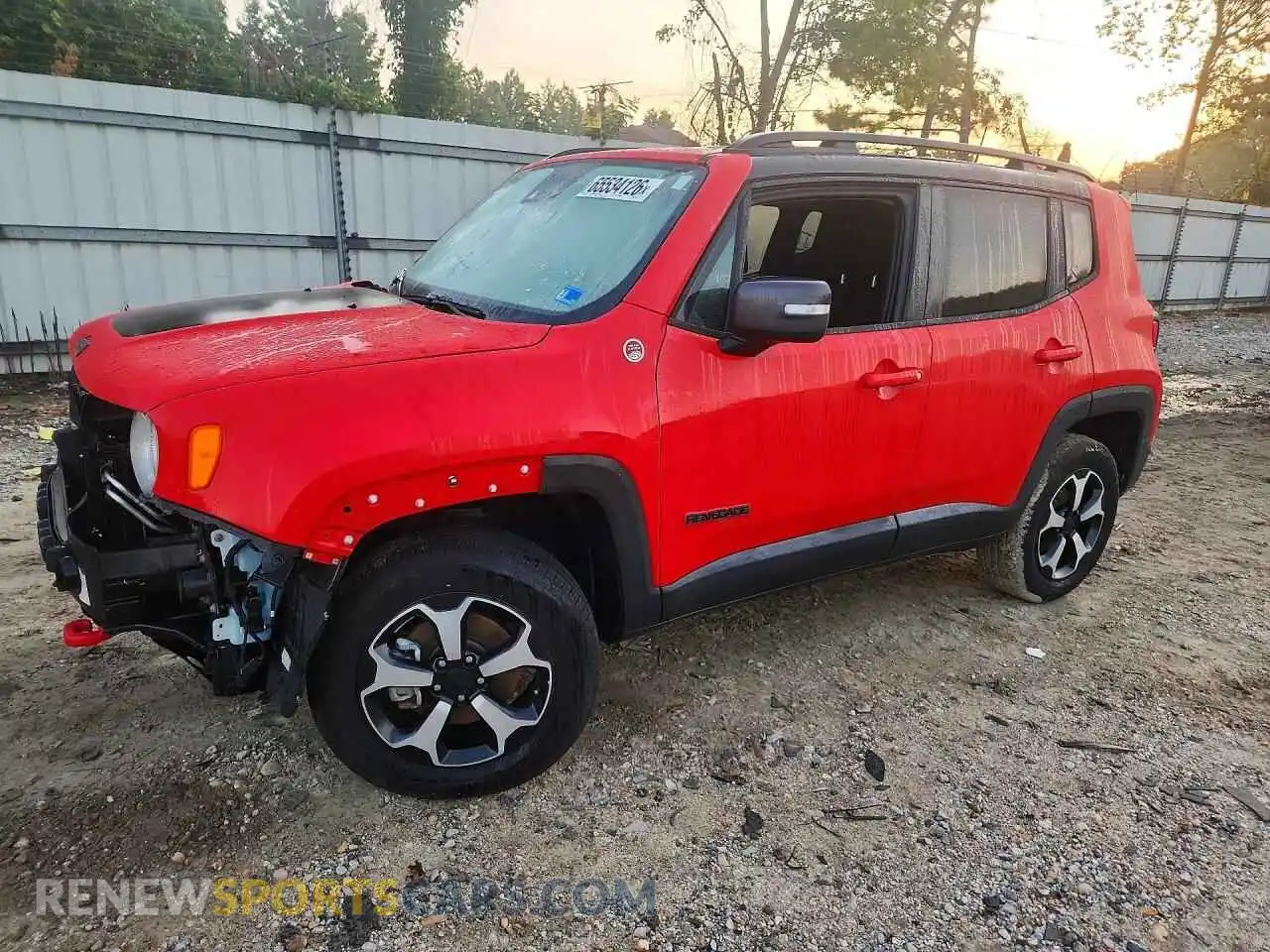 1 Фотография поврежденного автомобиля ZACNJDC12MPN24200 JEEP RENEGADE 2021