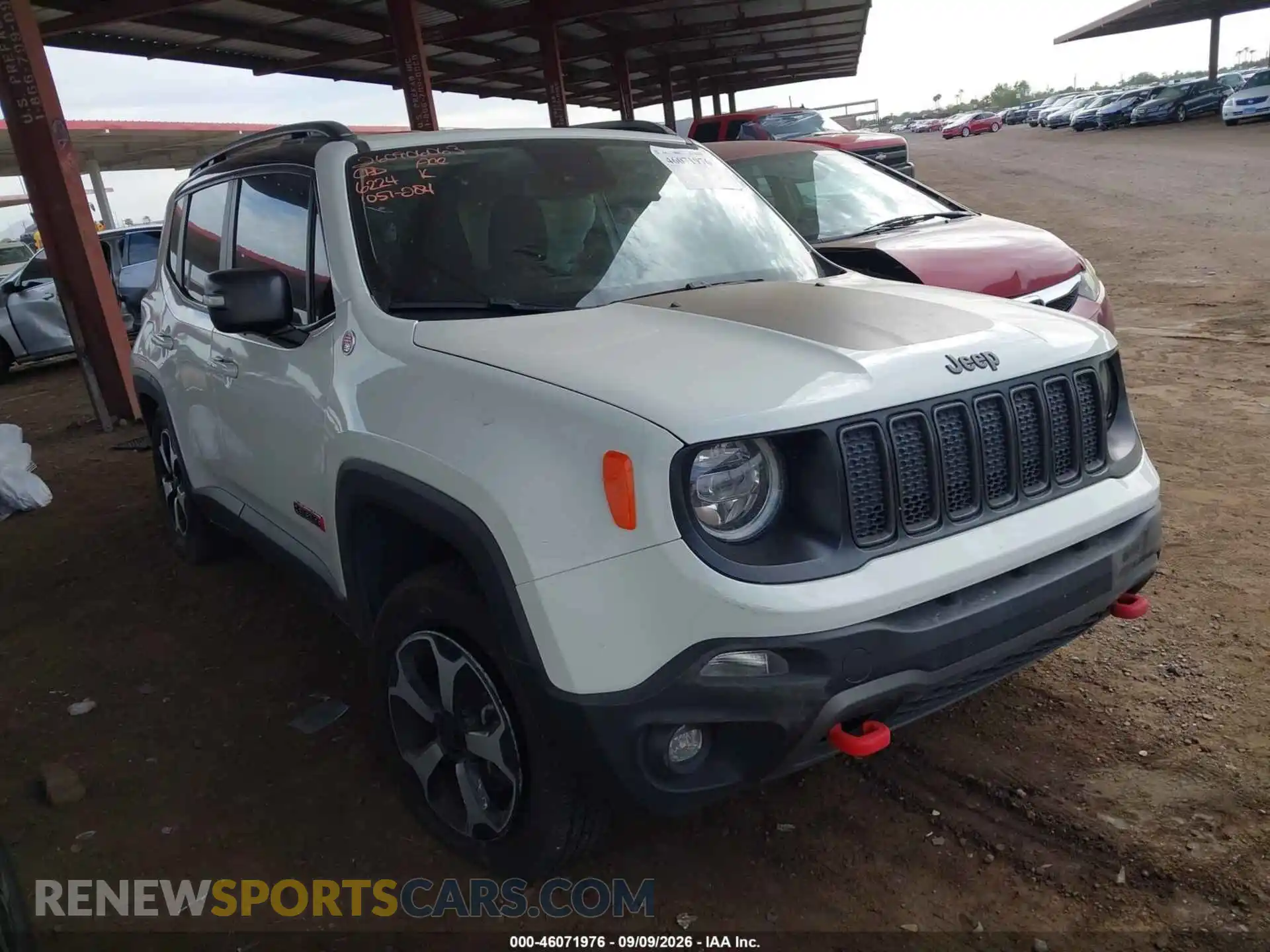 1 Photograph of a damaged car ZACNJDC13MPM36224 JEEP RENEGADE 2021