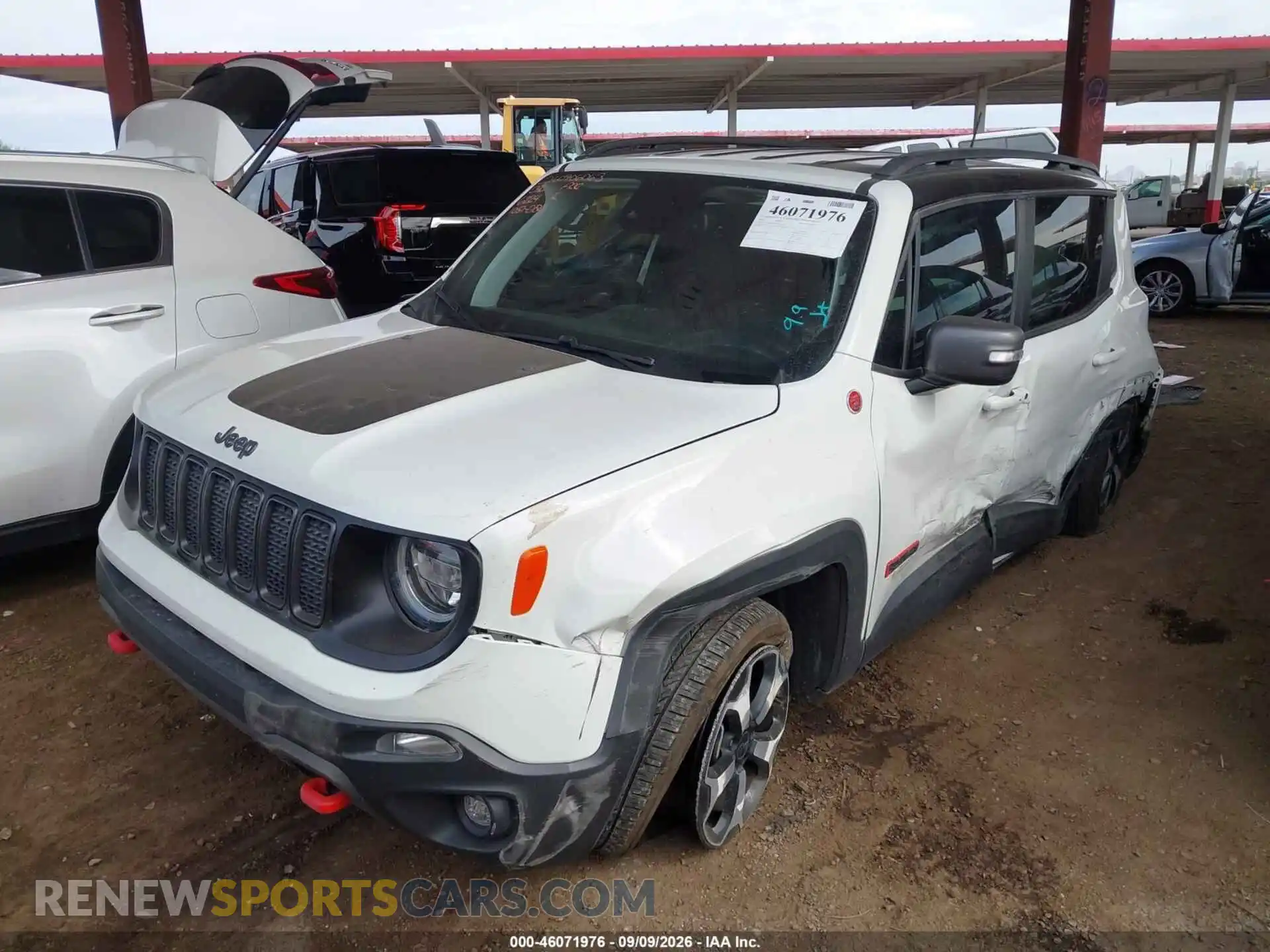 2 Photograph of a damaged car ZACNJDC13MPM36224 JEEP RENEGADE 2021