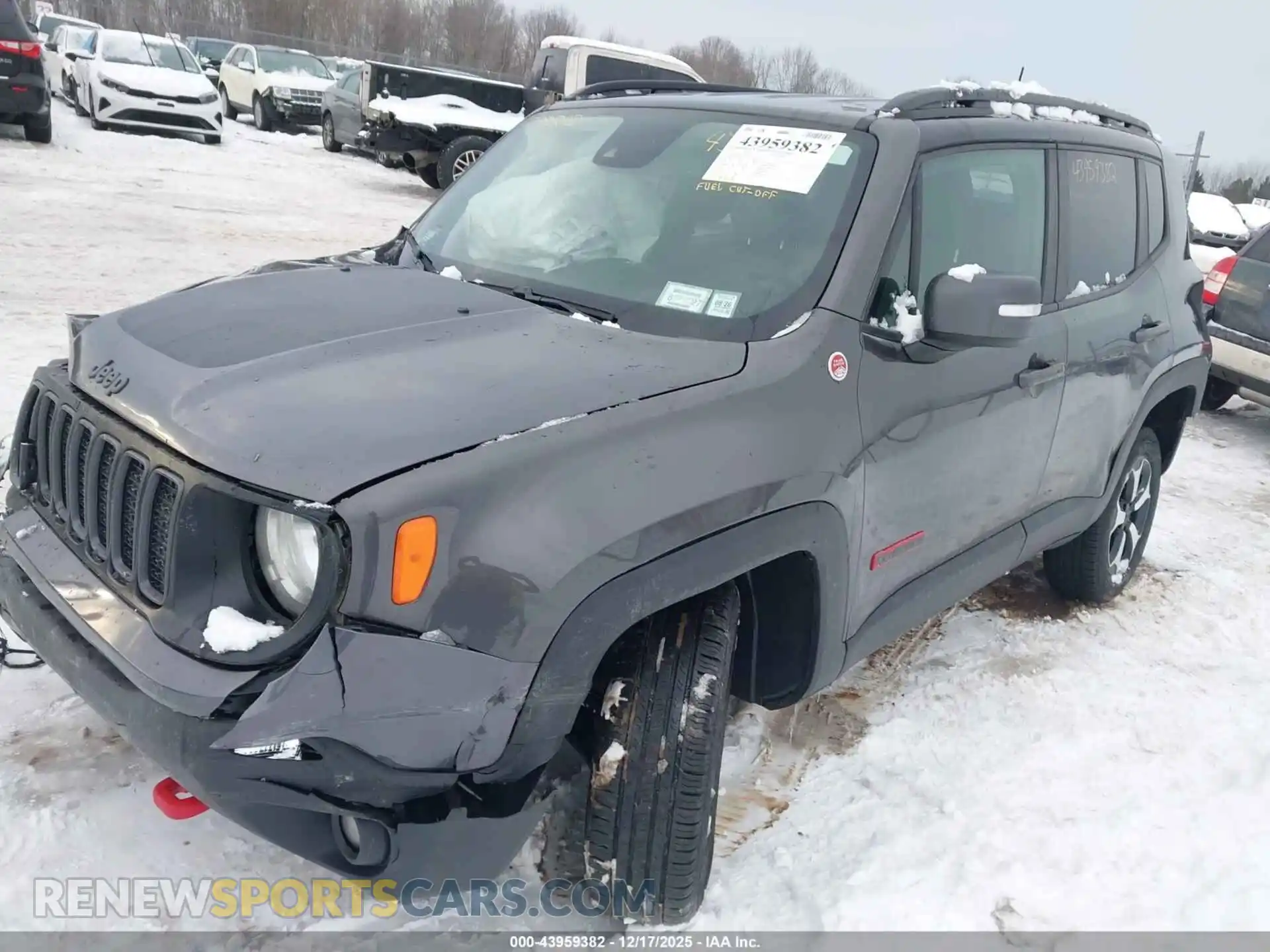 2 Photograph of a damaged car ZACNJDC13MPM94818 JEEP RENEGADE 2021