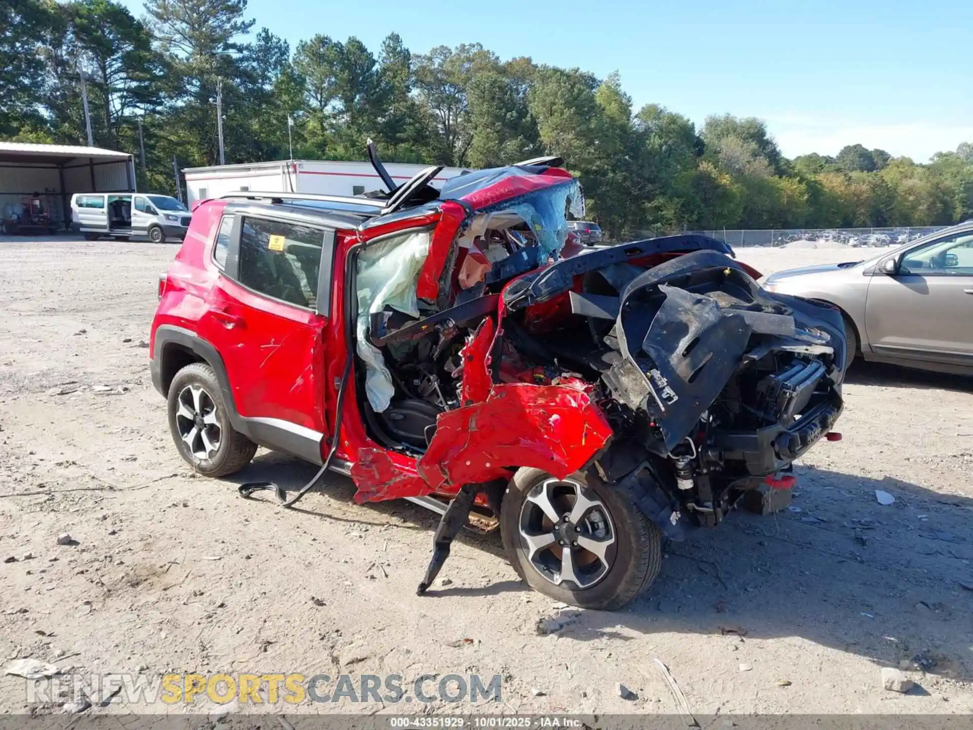 1 Photograph of a damaged car ZACNJDC18MPN27747 JEEP RENEGADE 2021