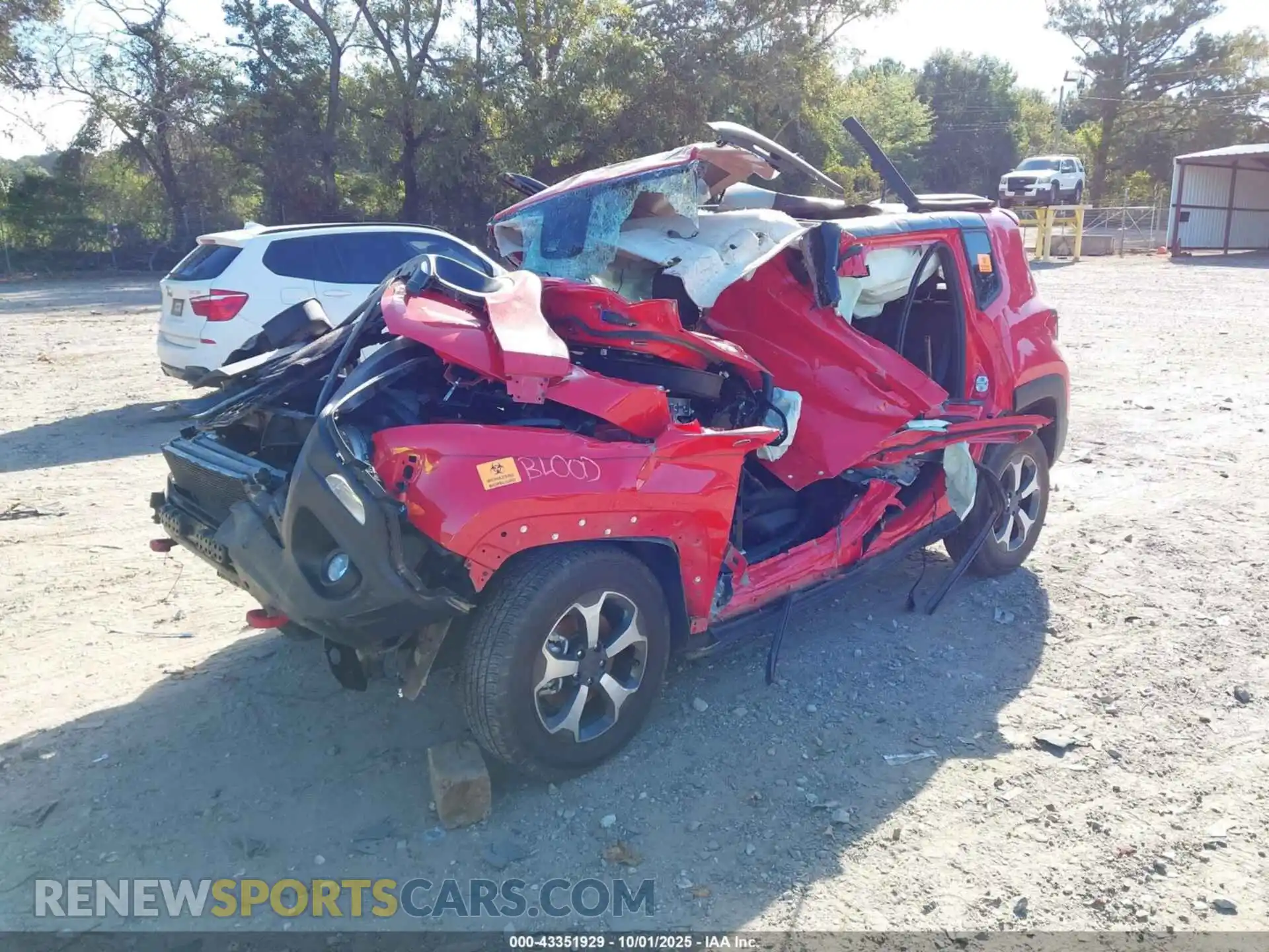 2 Photograph of a damaged car ZACNJDC18MPN27747 JEEP RENEGADE 2021