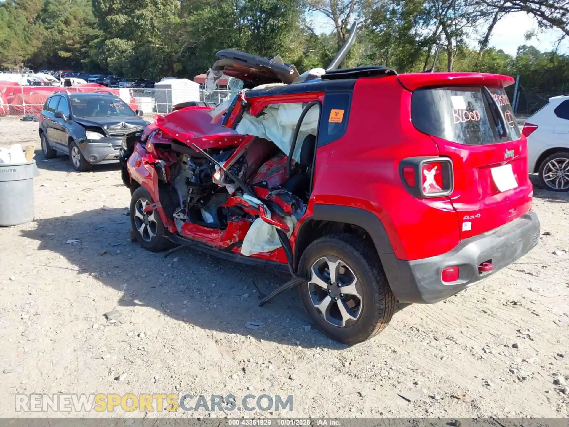 3 Photograph of a damaged car ZACNJDC18MPN27747 JEEP RENEGADE 2021