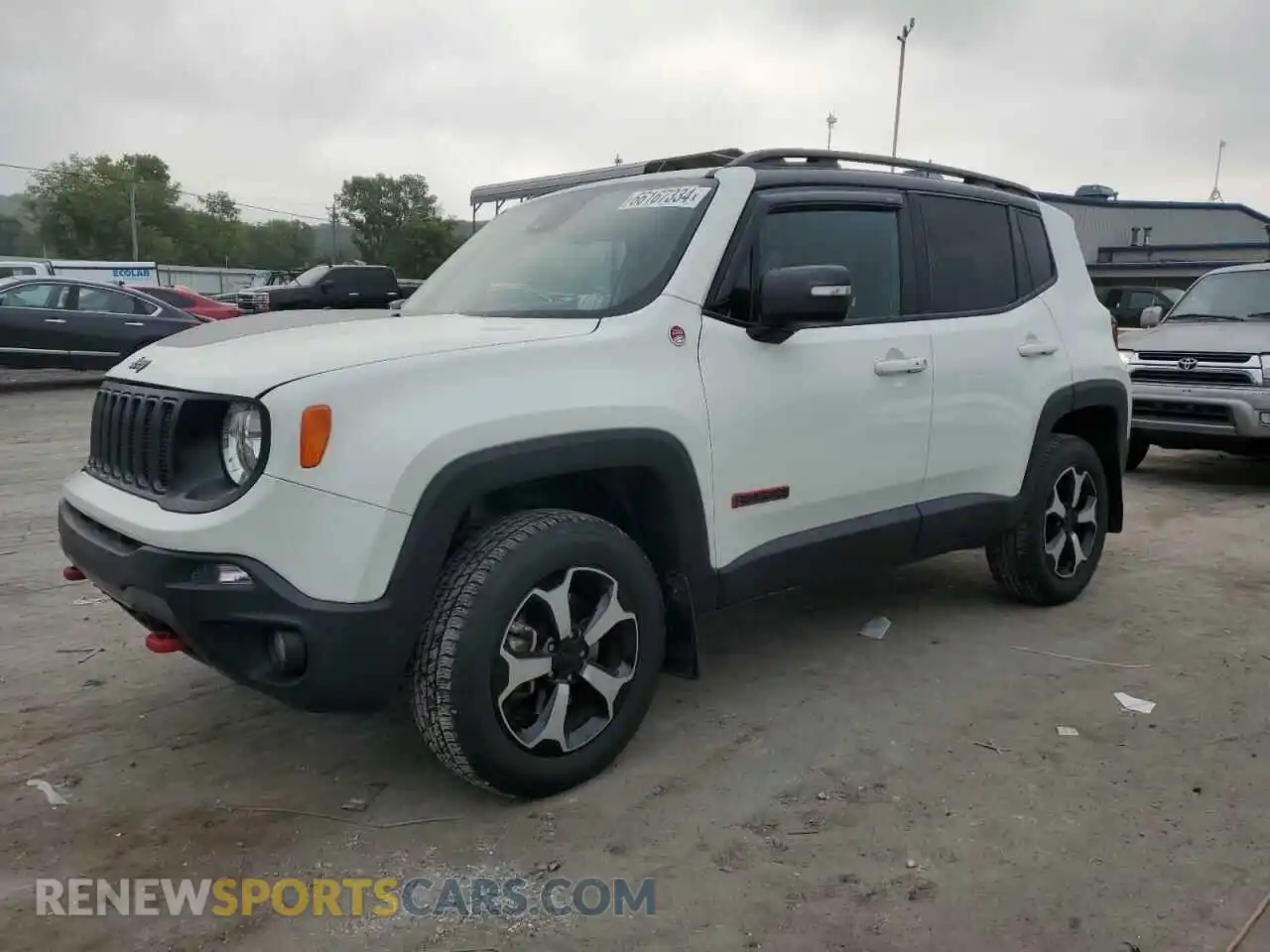 1 Photograph of a damaged car ZACNJDC19MPM30234 JEEP RENEGADE 2021