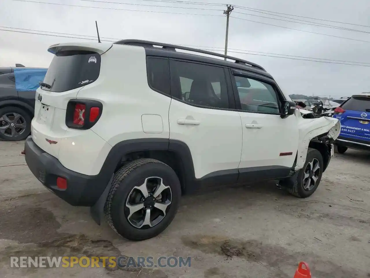 3 Photograph of a damaged car ZACNJDC19MPM30234 JEEP RENEGADE 2021