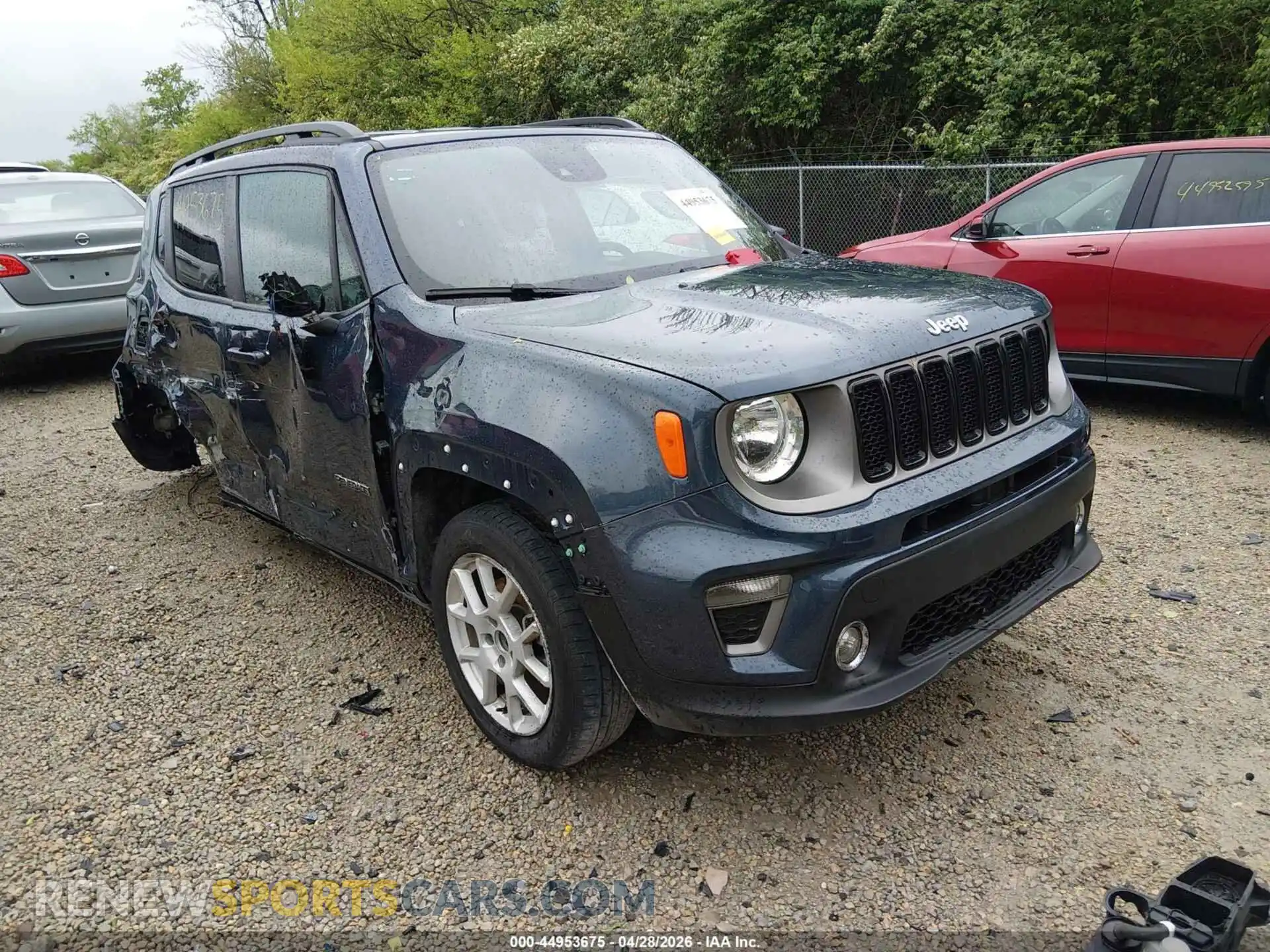 1 Photograph of a damaged car ZACNJDD10MPM26037 JEEP RENEGADE 2021