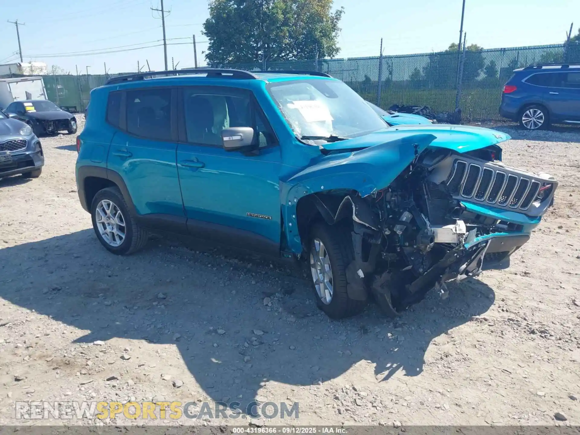 1 Photograph of a damaged car ZACNJDD10MPM27463 JEEP RENEGADE 2021